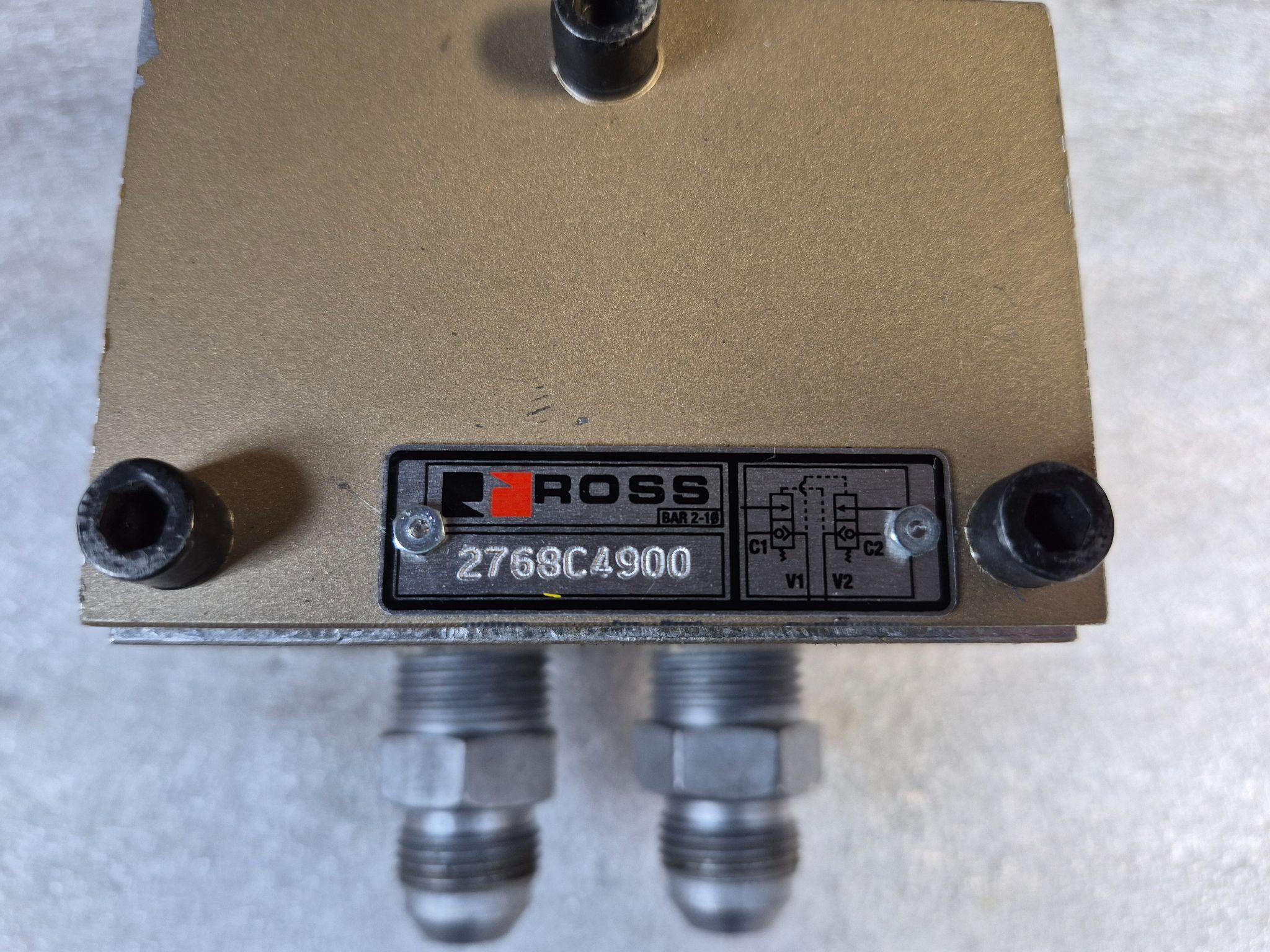 ROSS 2768C4900 1/2" Pilot Operated Check Valve USED 3