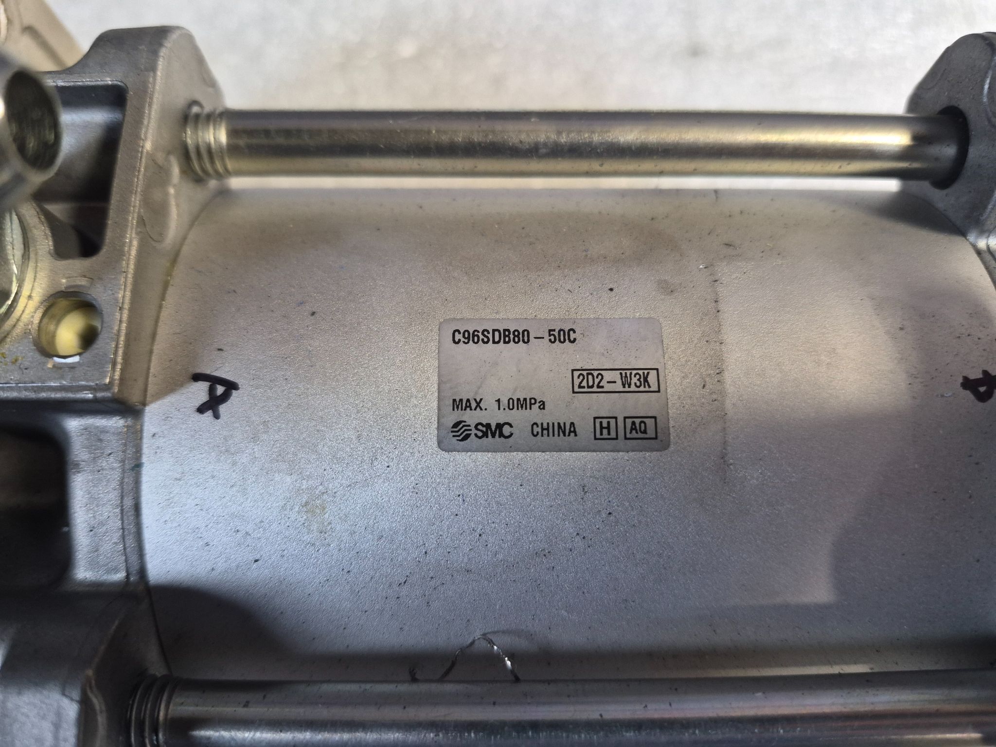 SMC C96SDB80‑50C ISO Pneumatic Cylinder USED 3