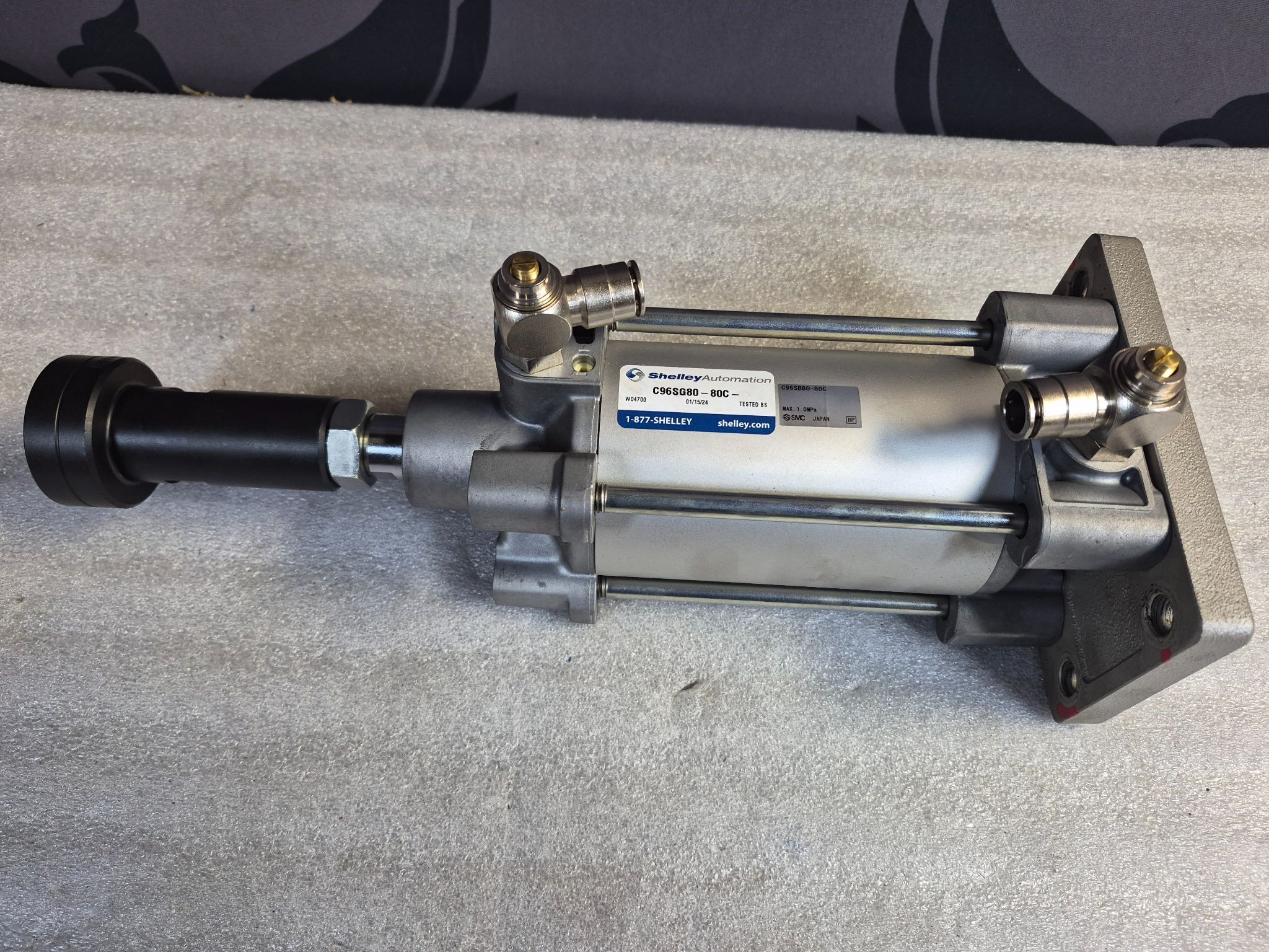 SMC C96SB80-80C Pneumatic Air Cylinder 80mm Bore 80mm Stroke USED 0