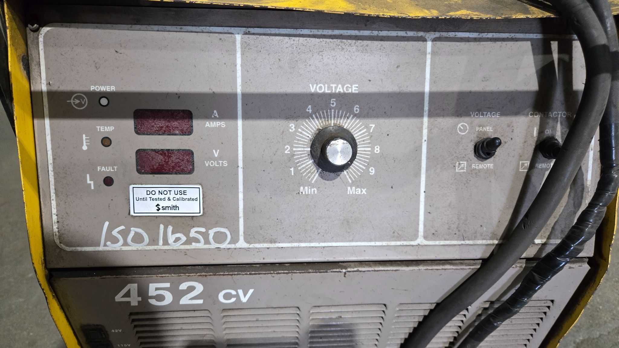 ESAB V452 CV MIG Welder With MIG-4HD Wire Feeder 450A 3PH USED 6