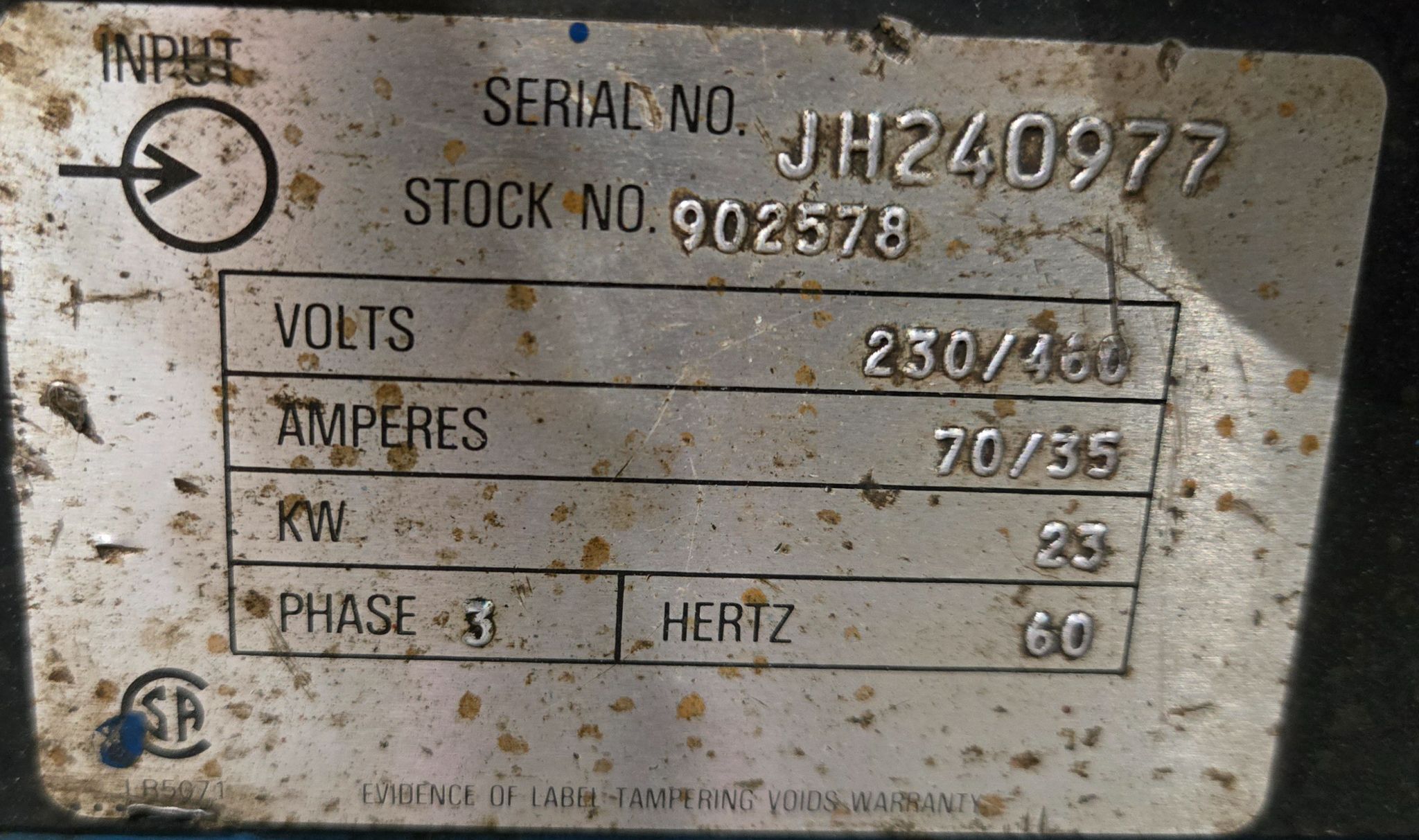 MILLER DELTAWELD 450 WELDER WITH MILLERMATIC S-52E USED 6