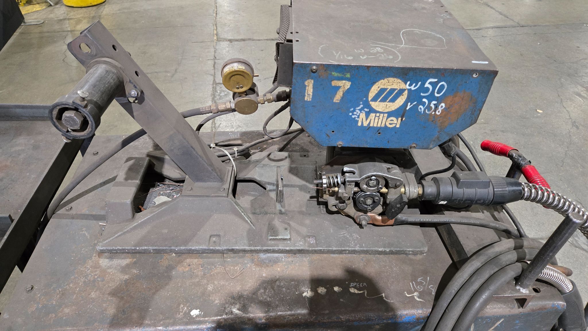 MILLER DELTAWELD 450 WELDER WITH MILLERMATIC S-52E USED 9
