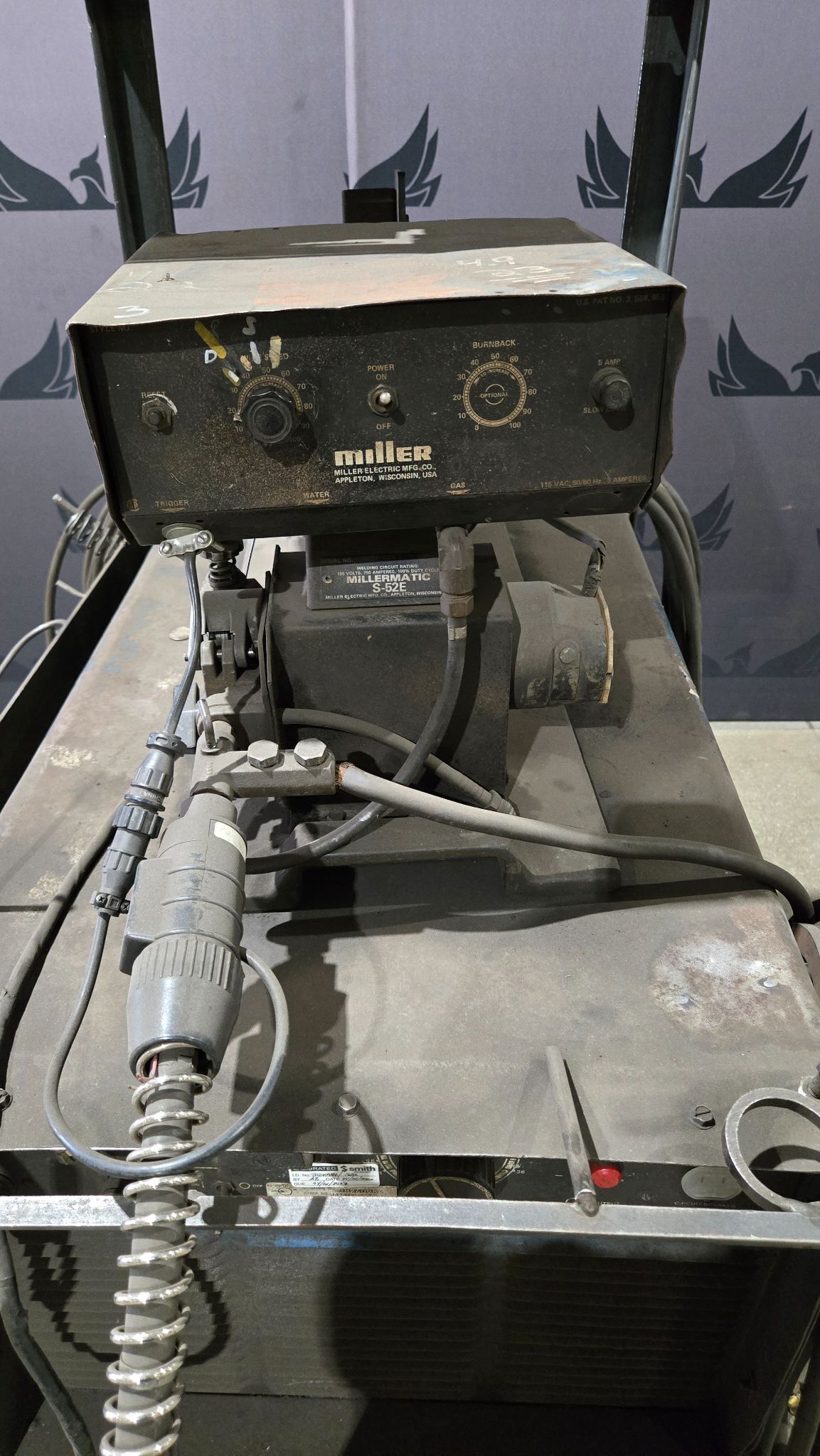 Miller Deltaweld 450 Welder with Millermatic S-52E Wire Feeder USED 7