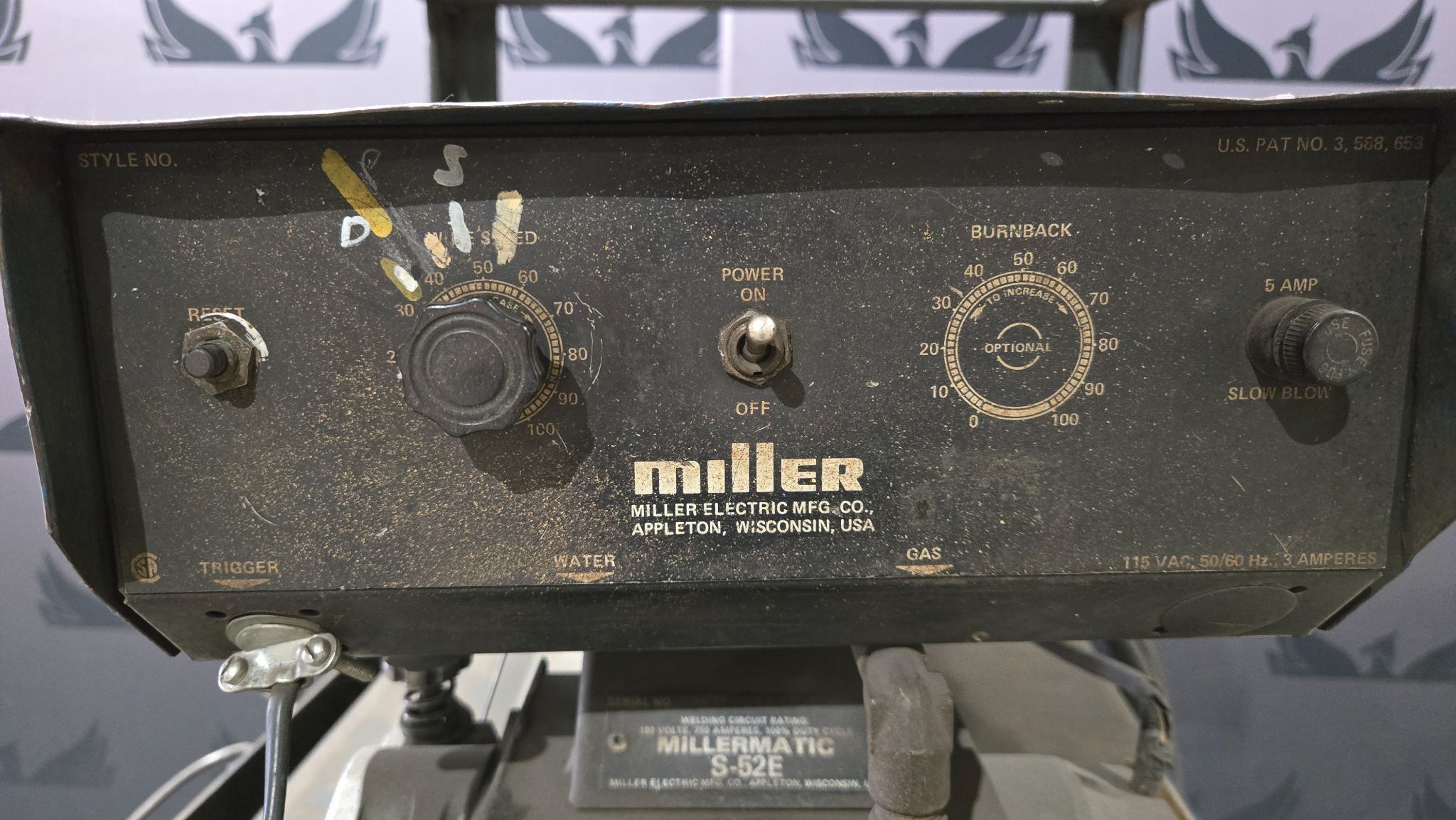 Miller Deltaweld 450 Welder with Millermatic S-52E Wire Feeder USED 10