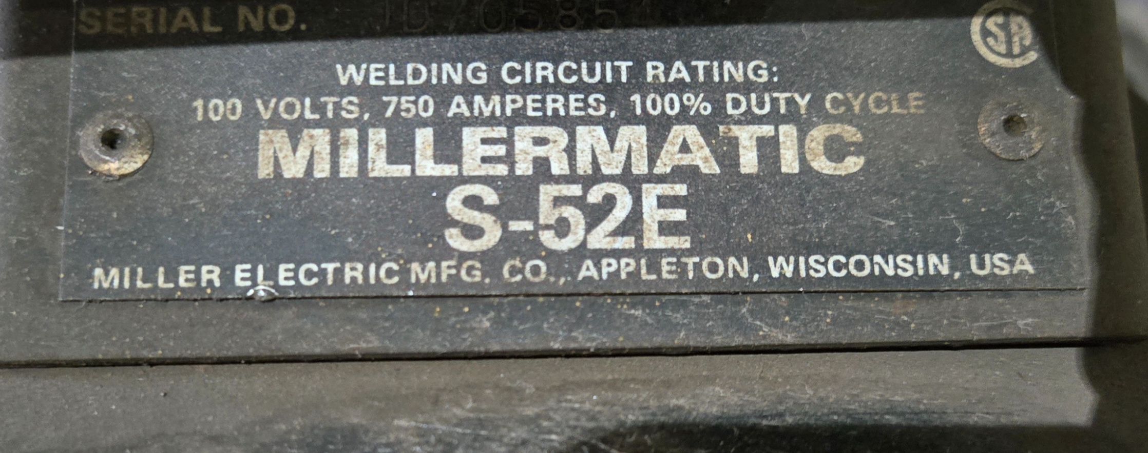 Miller Deltaweld 450 Welder with Millermatic S-52E Wire Feeder USED 11