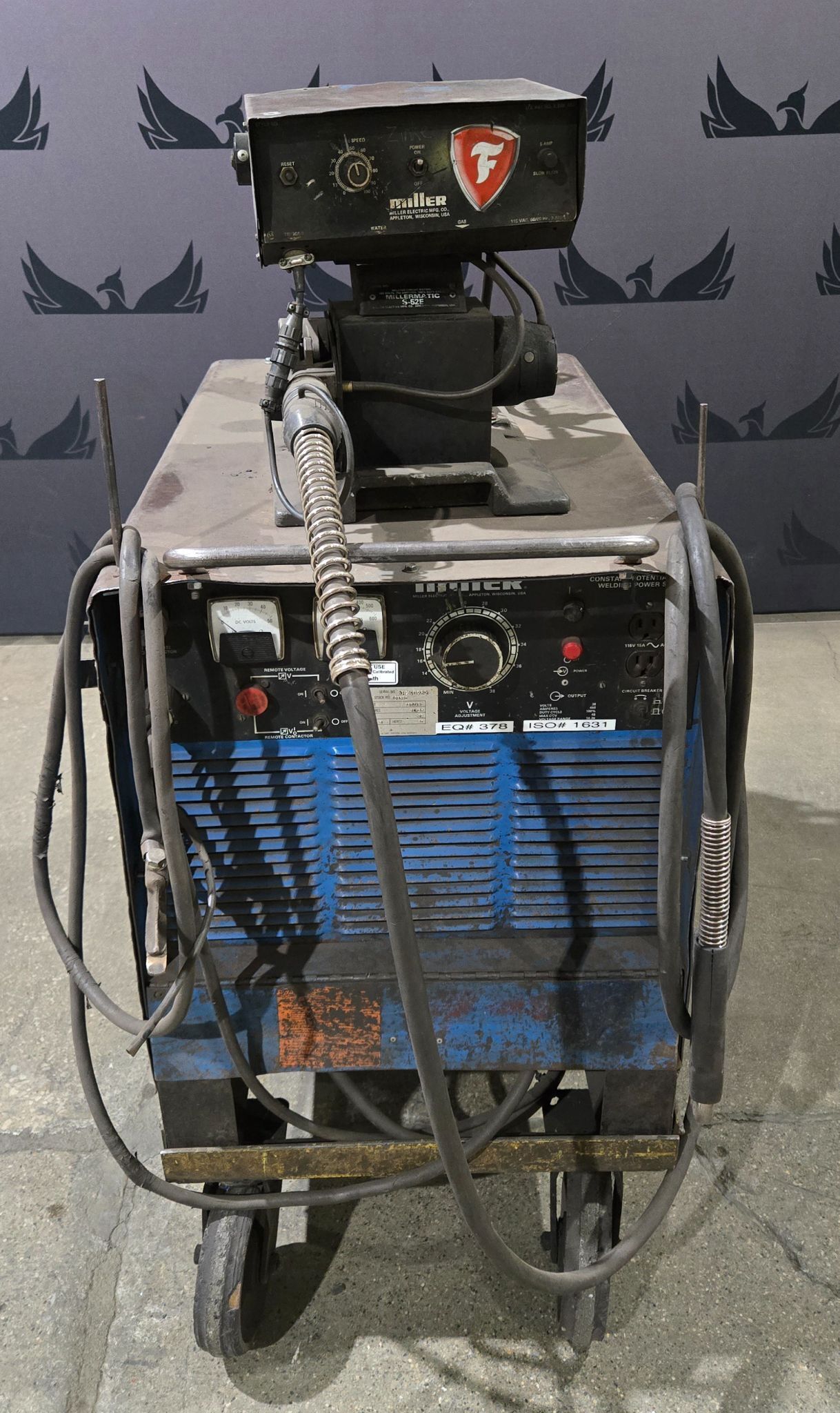 Miller Deltaweld 450 CV DC Welder with Millermatic S-52E Wire Feeder USED 0