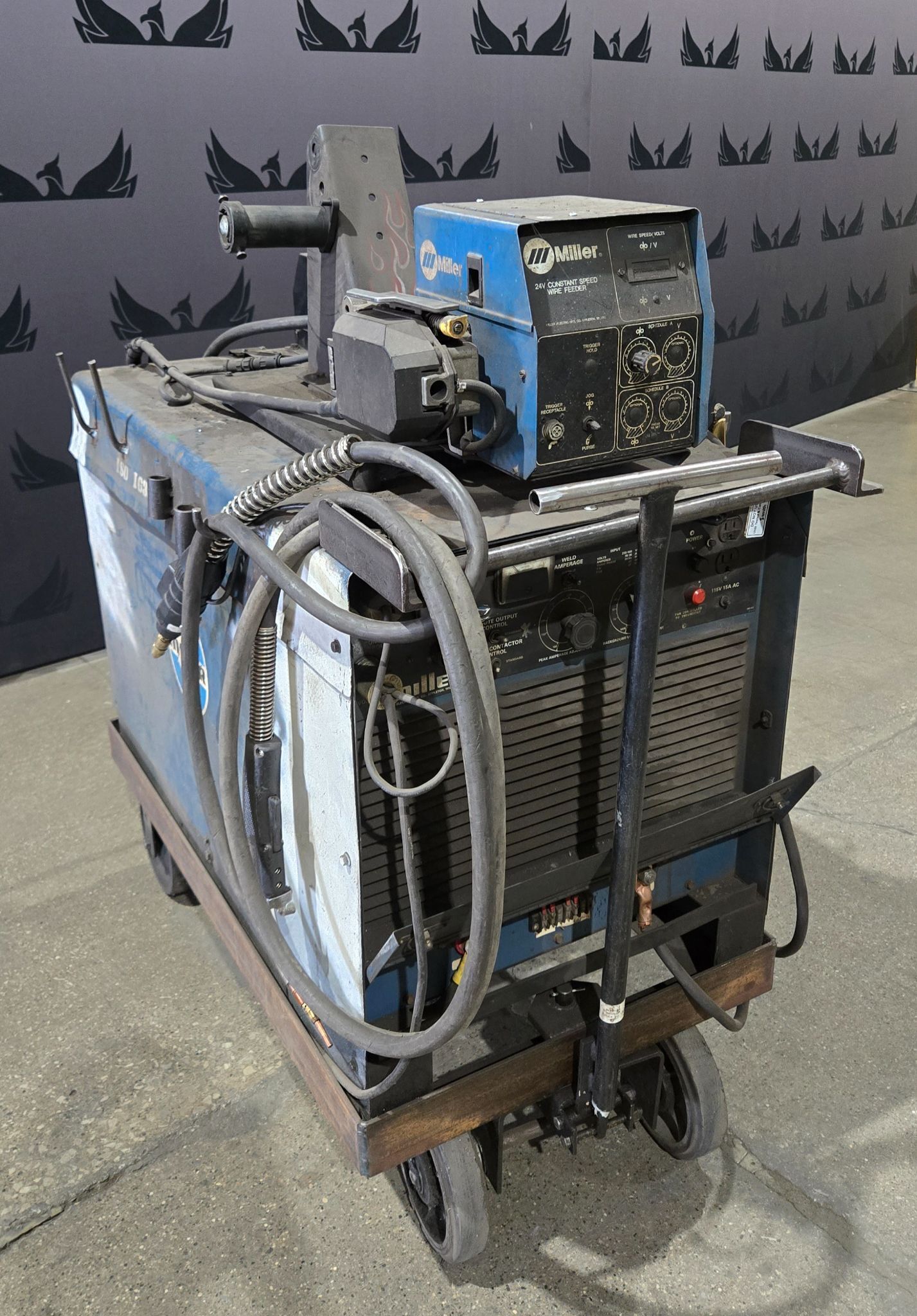Miller Pulstar 450 CV Pulsed DC Welder with S-60 Wire Feeder USED 2