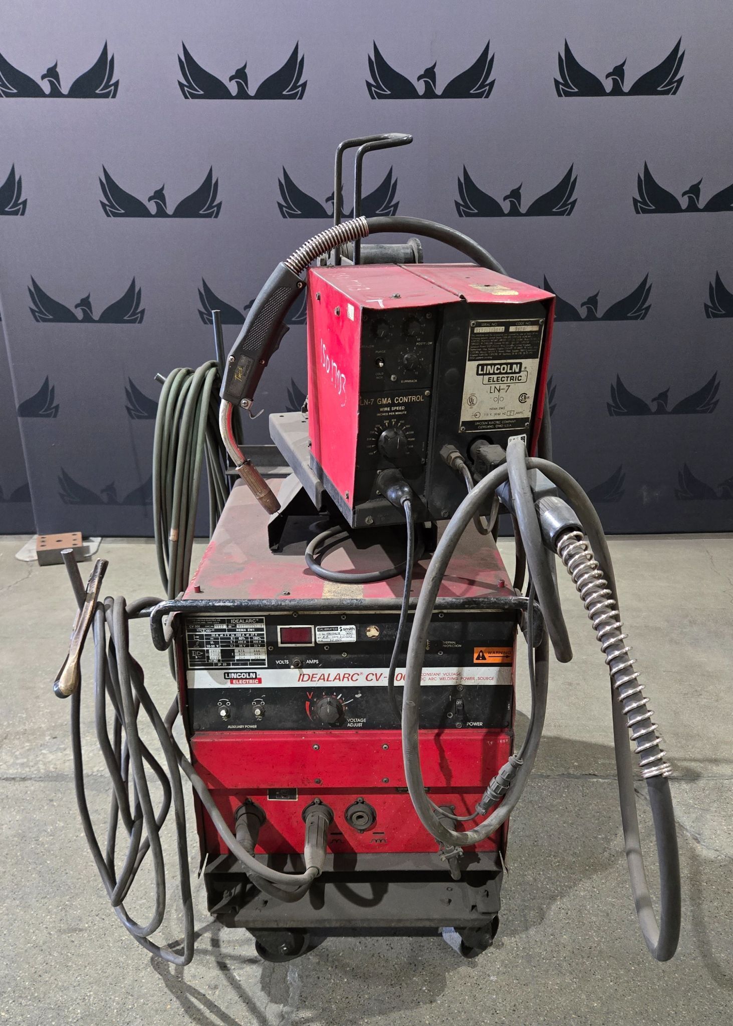 Lincoln Electric Idealarc CV-300 Welder with LN-7 Wire Feeder USED 0