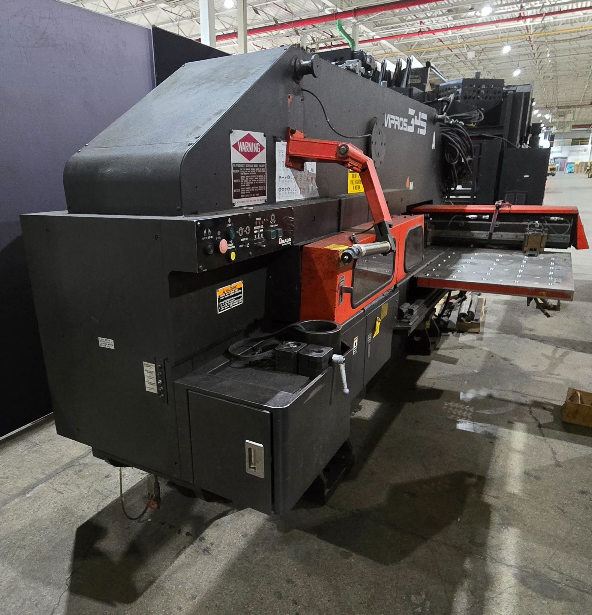 Amada VIPROS 345 CNC Turret Punch Press with AMADAN-OP-C & Yuken Hydraulic Unit USED 6