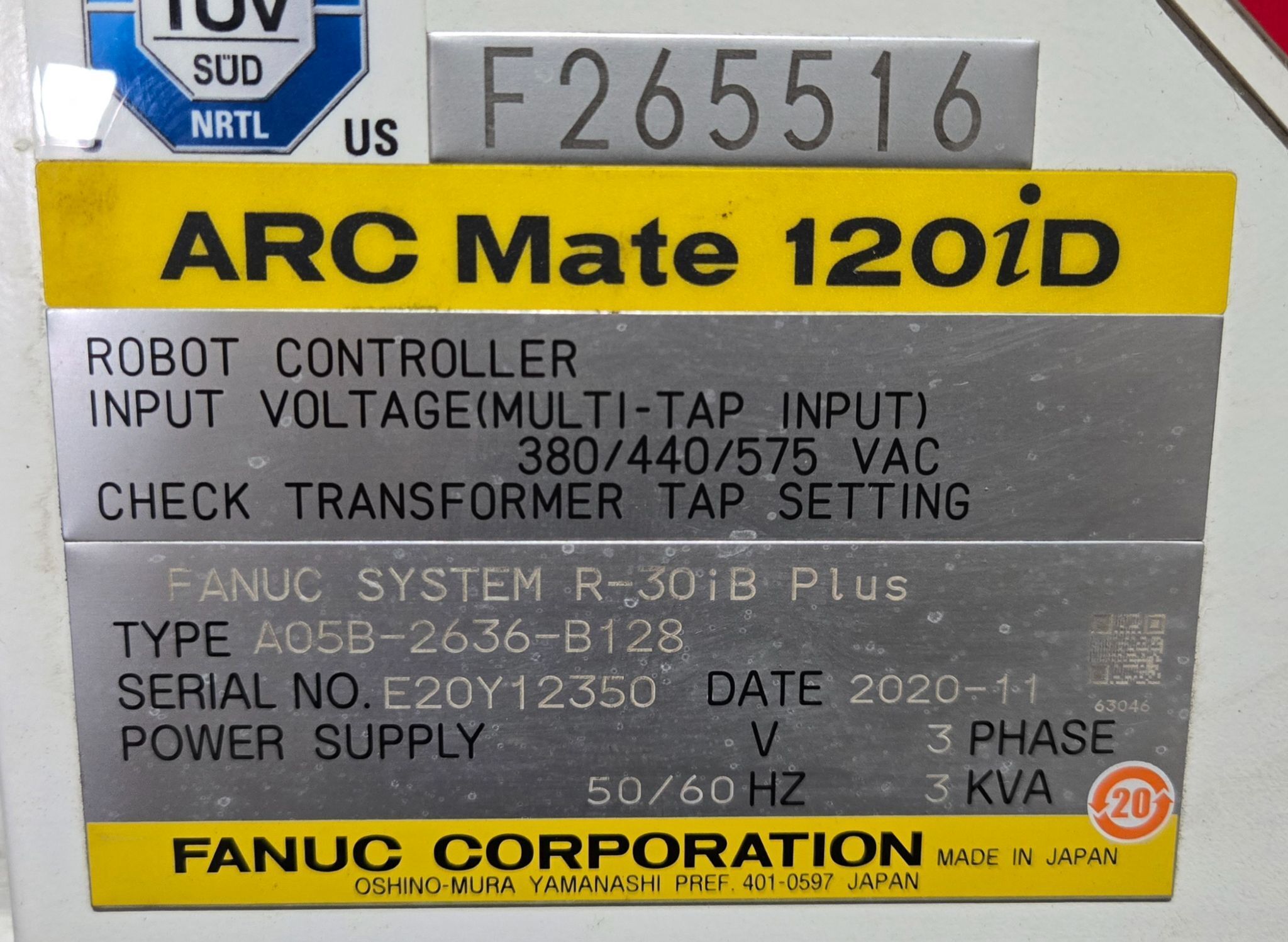 Fanuc Arc Mate 120iD Complete with R-30iB Plus Controller and TPS 400i USED 24