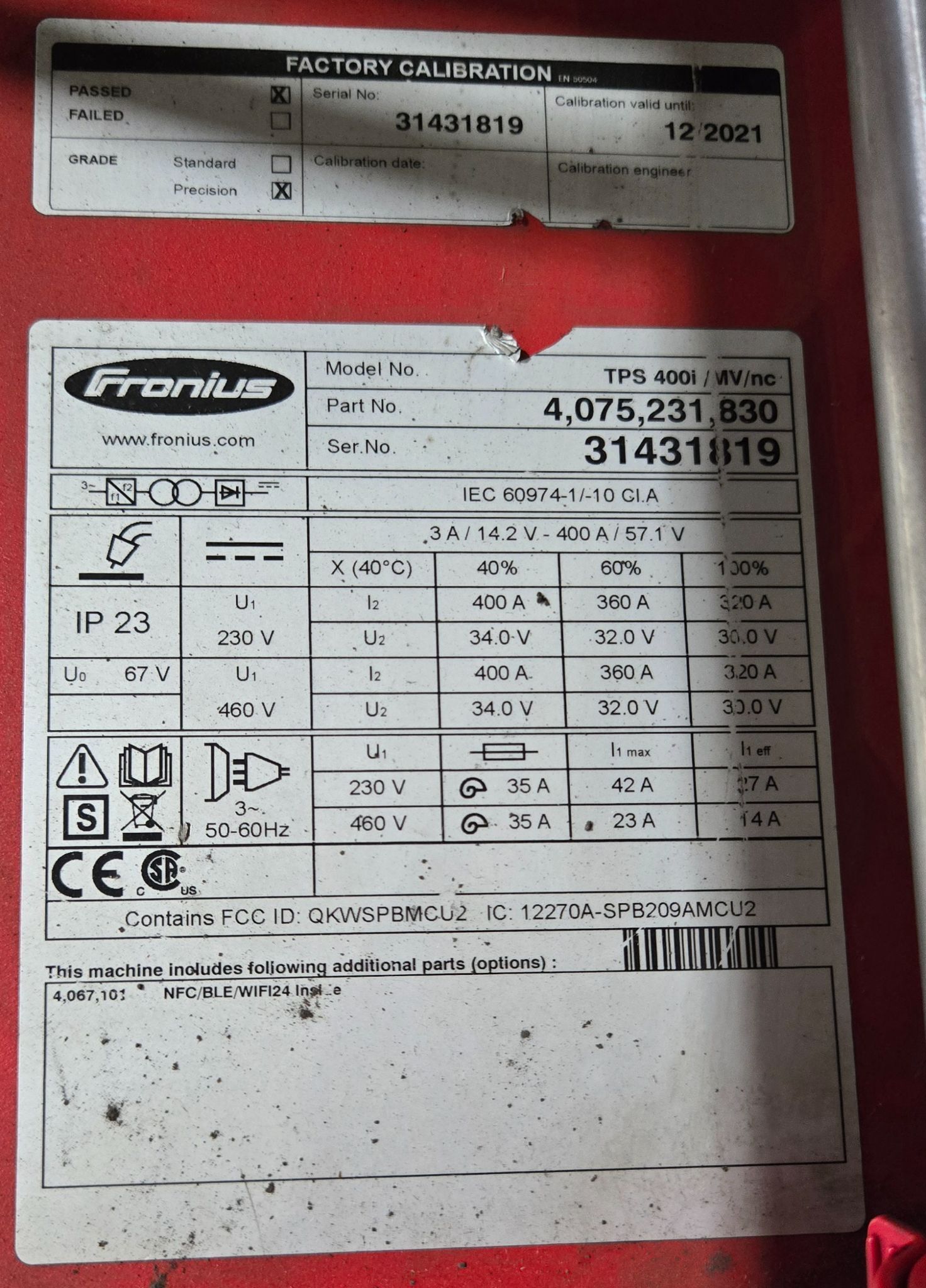 Fanuc Arc Mate 120iD Complete with R-30iB Plus Controller and TPS 400i Weld System USED 14