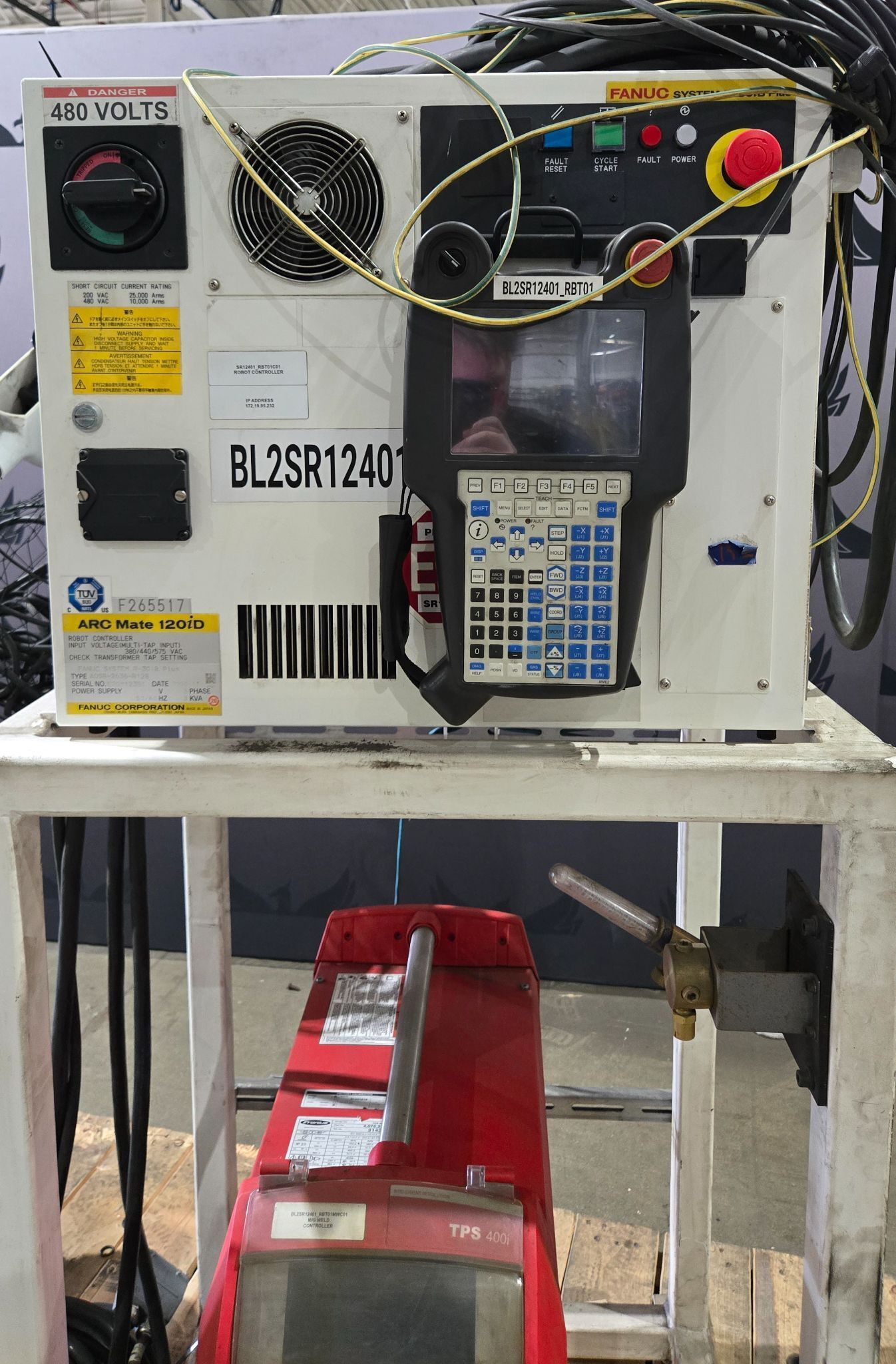 Fanuc Arc Mate 120iD Complete with R-30iB Plus Controller and TPS 400i Weld System USED 17