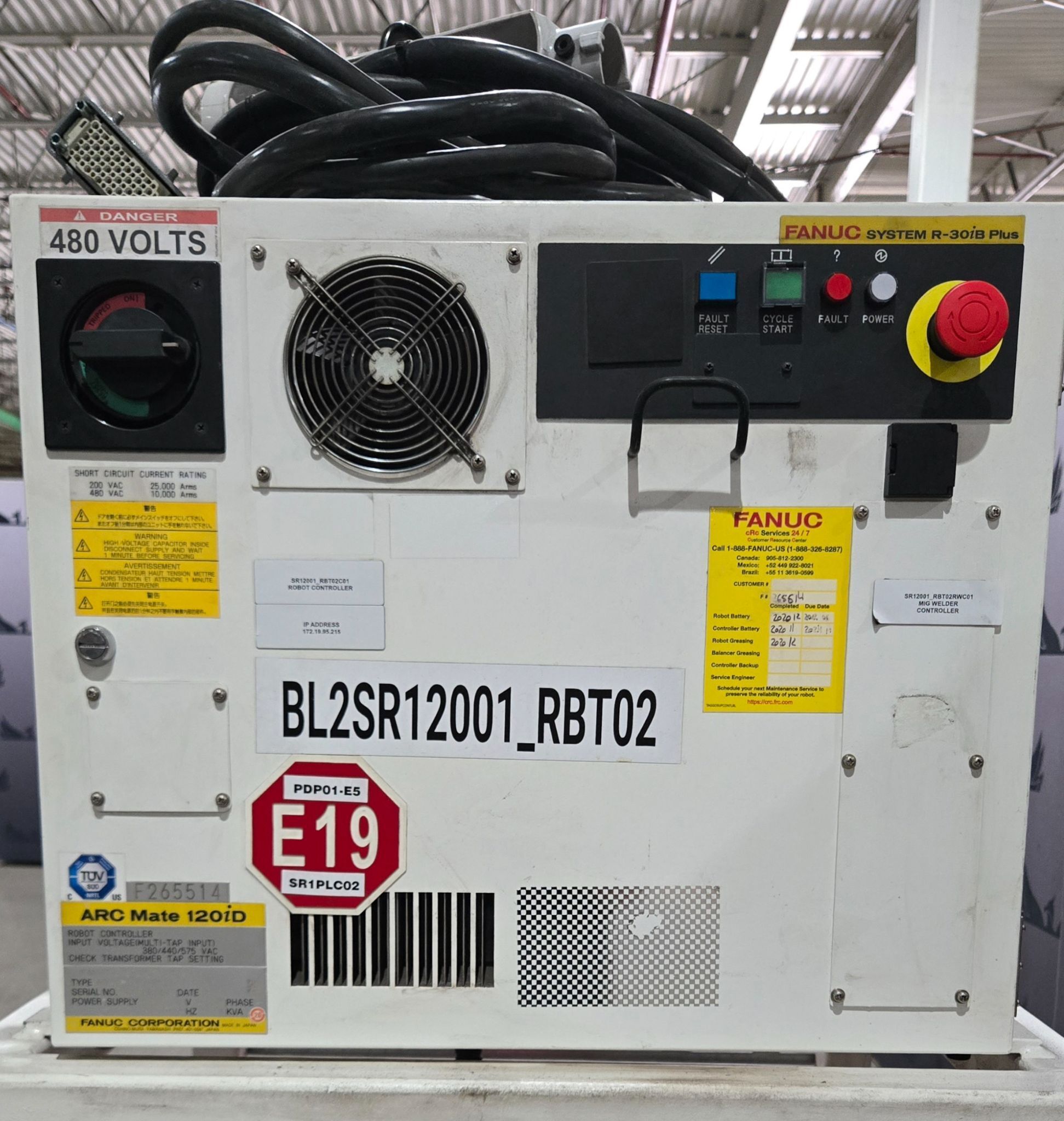 Fanuc Arc Mate 120iD Complete with R-30iB Plus Controller and TPS 400i Weld System USED 21