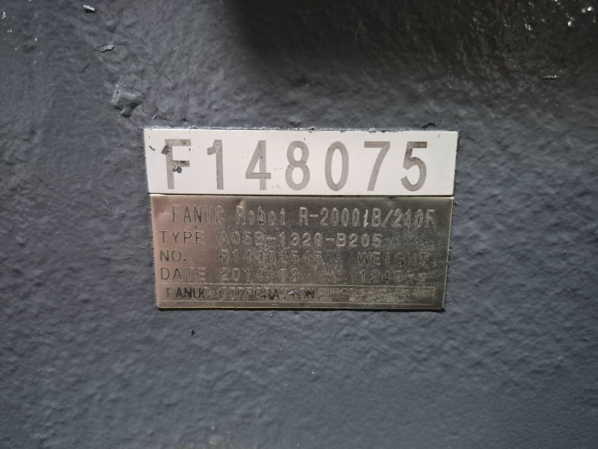 FANUC R-2000iB/210F Complete w/ R-30iB Controls USED 5