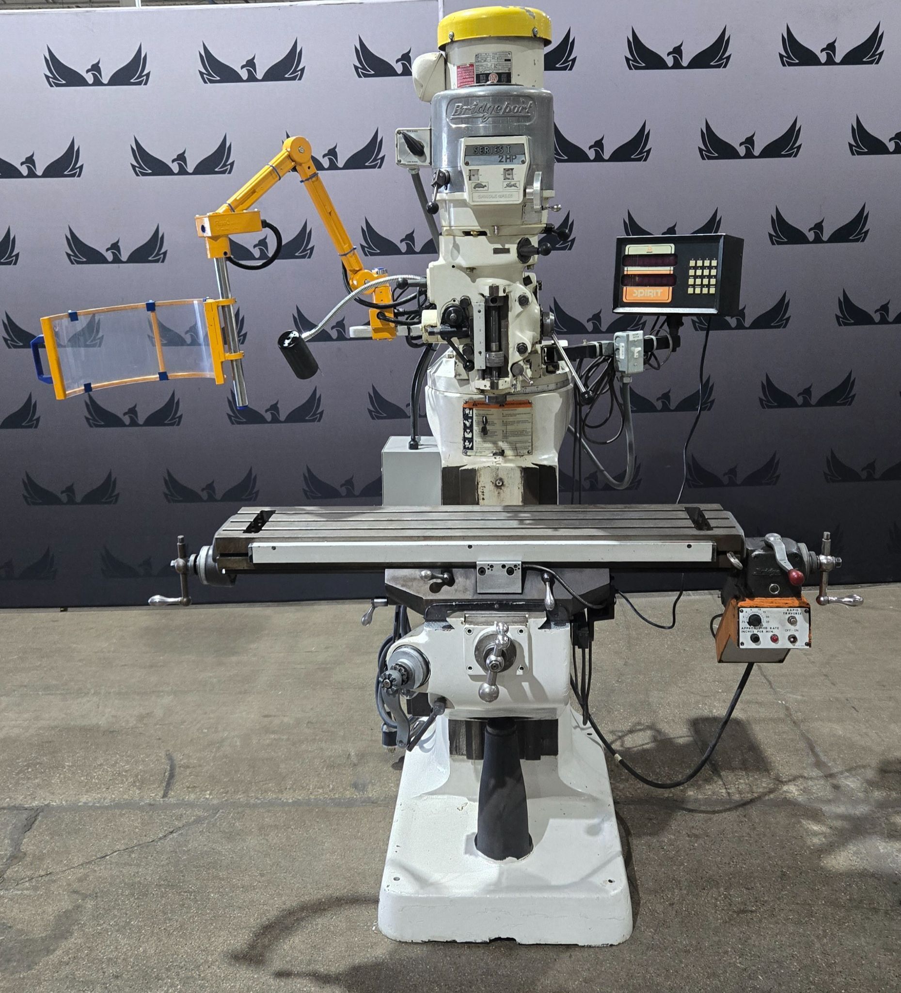 BRIDGEPORT SERIES I 2HP VERTICAL MILLING MACHINE USED 0