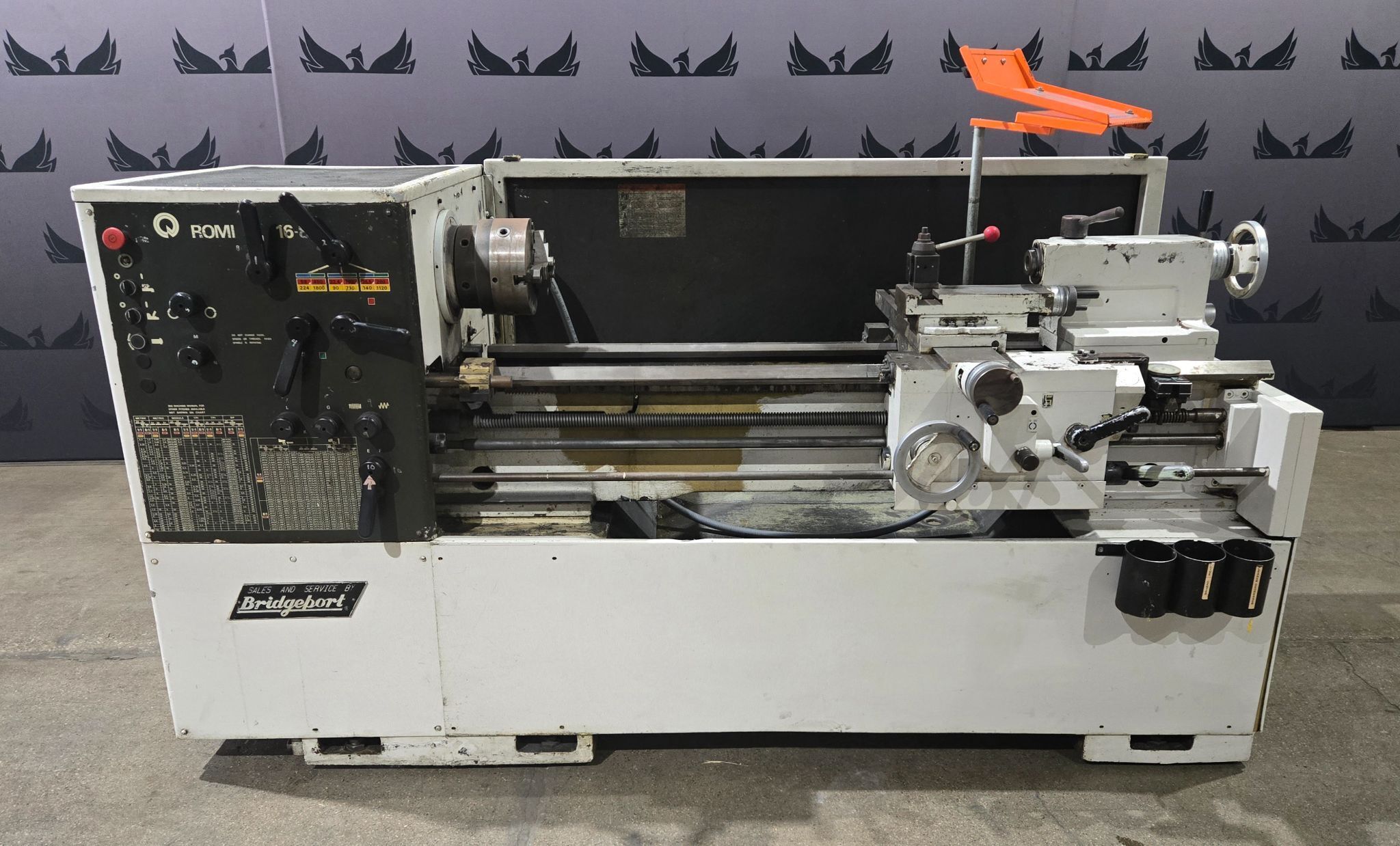 BRIDGEPORT ROMI 16-8 Engine Lathe 208V 3PH USED 0