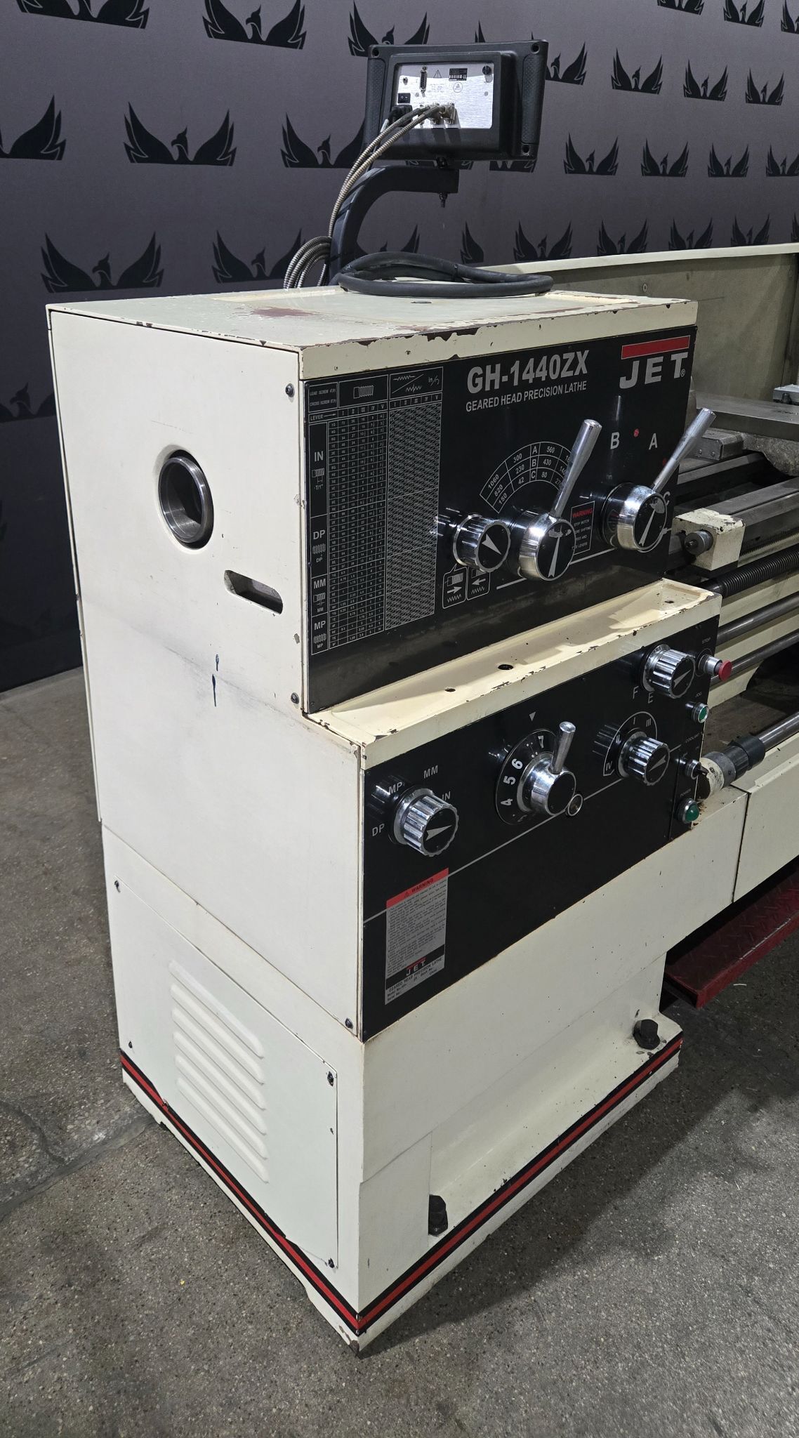 JET GH-1440ZX Geared Head Precision Lathe USED 1
