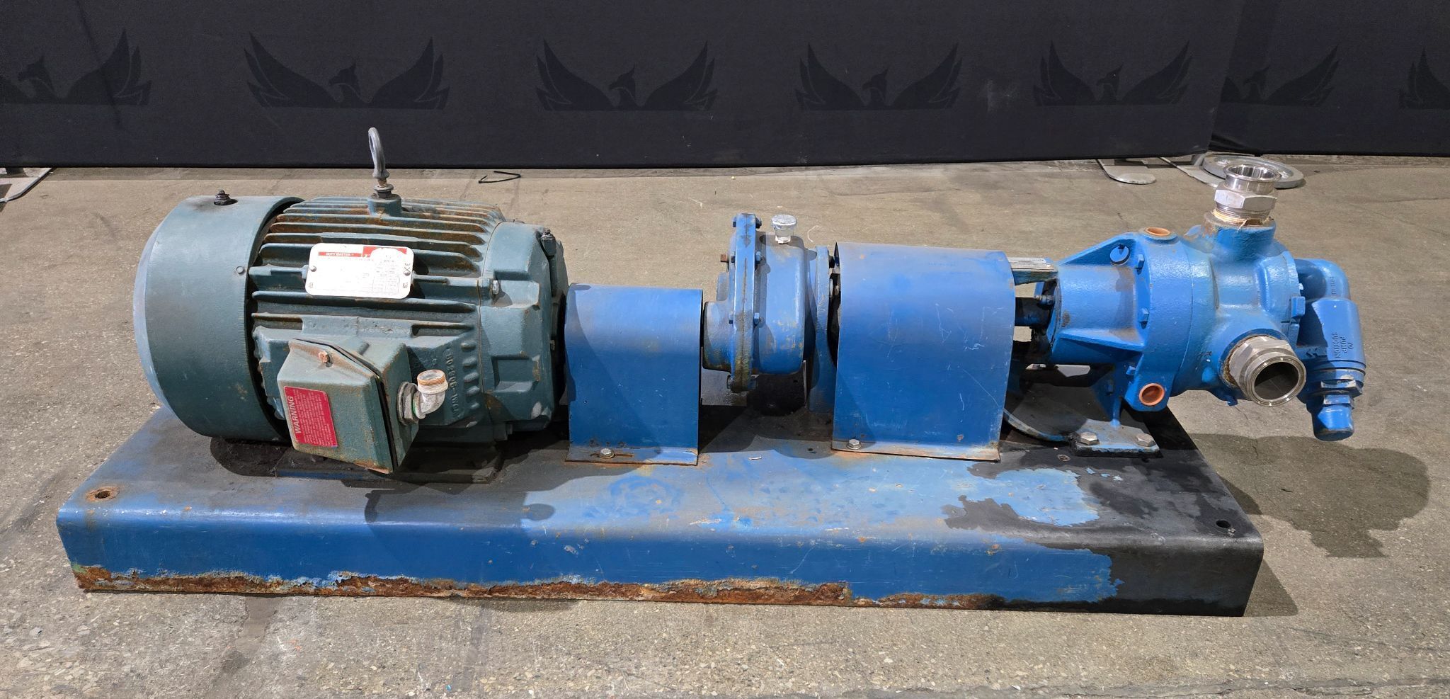 Reliance Electric P21G3315H Motor with Viking Pump K4724 Gear Pump USED 0