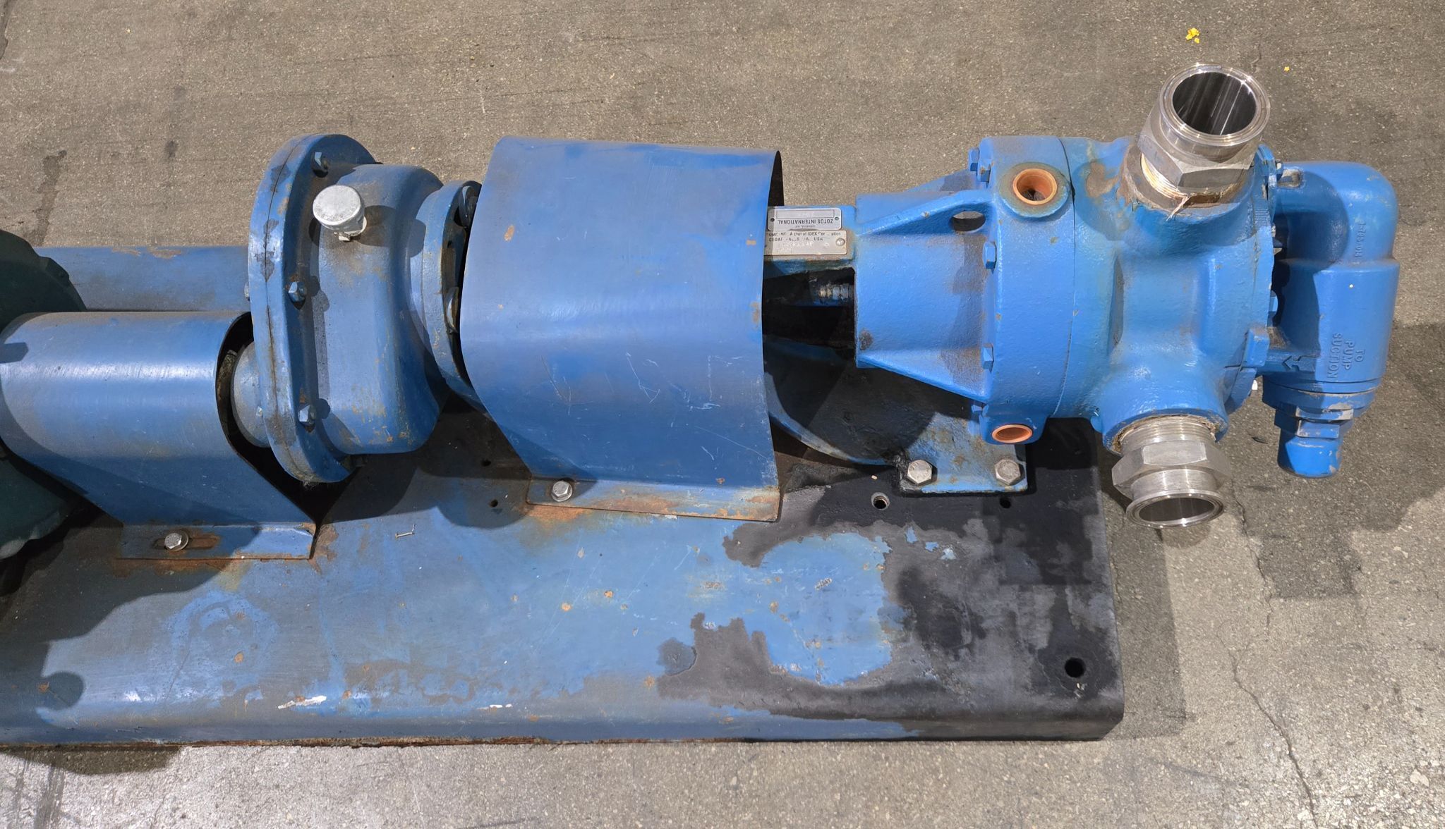 Reliance Electric P21G3315H Motor with Viking Pump K4724 Gear Pump USED 3