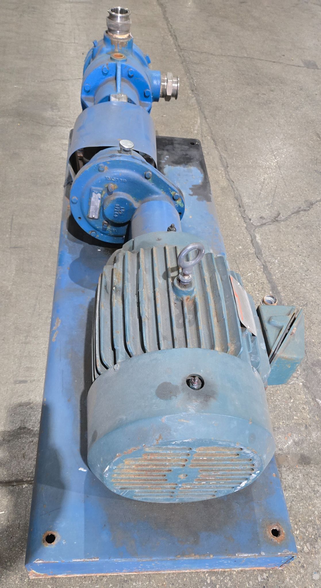 Reliance Electric P21G3315H Motor with Viking Pump K4724 Gear Pump USED 4