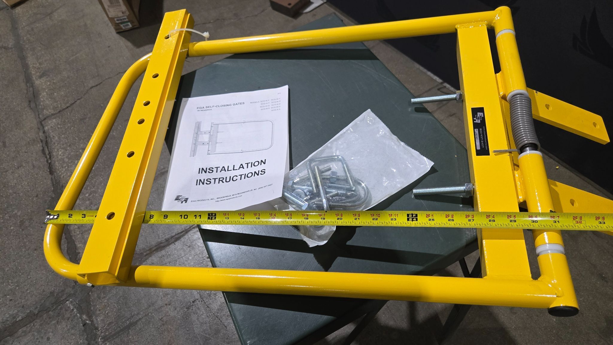 EGA SCG‑N‑Y Self‑Closing Guardrail Safety Gate NEW 3