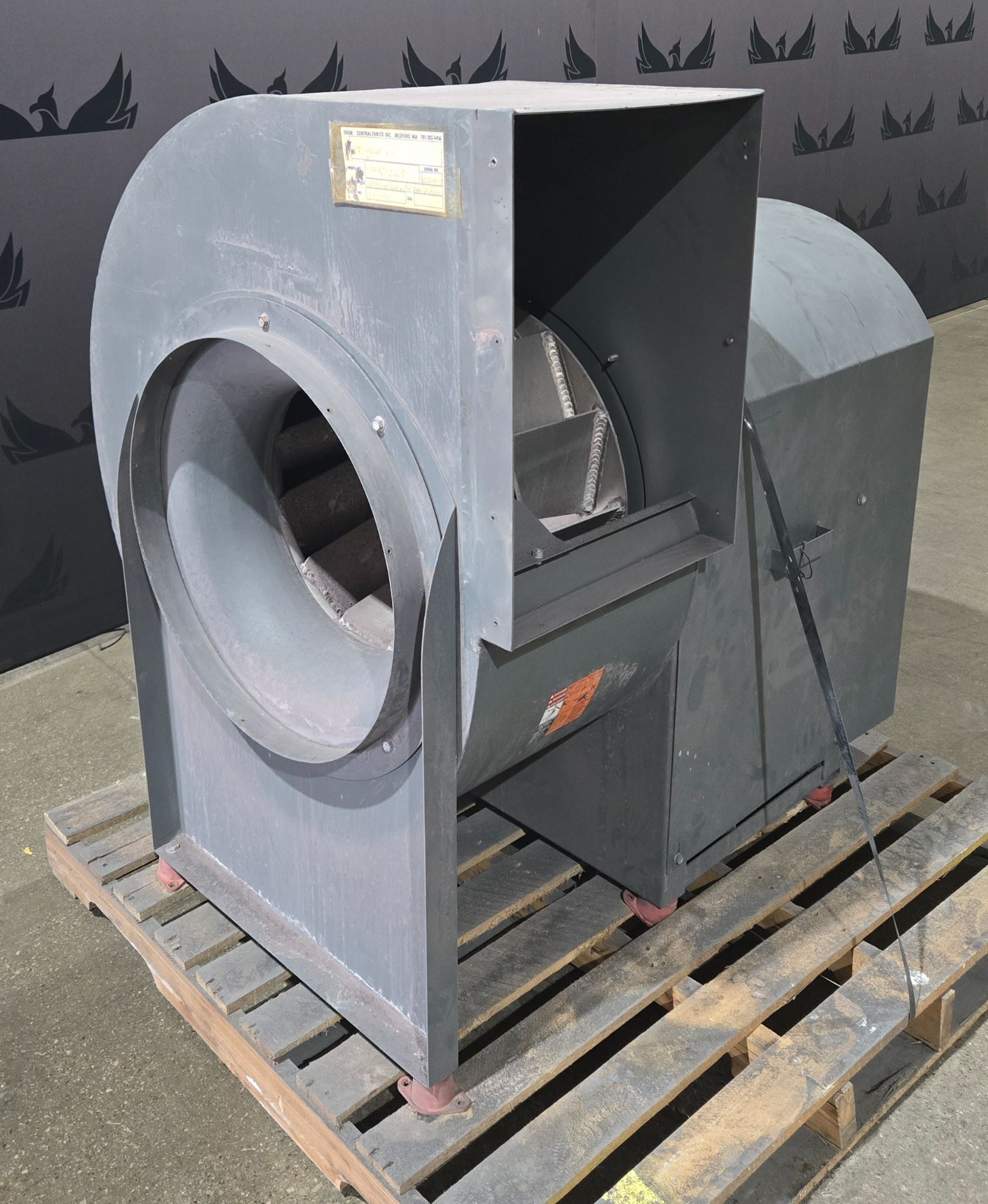 CENTRAL FAN CO 200KTXCCWB Industrial Centrifugal Fan Blower USED 1