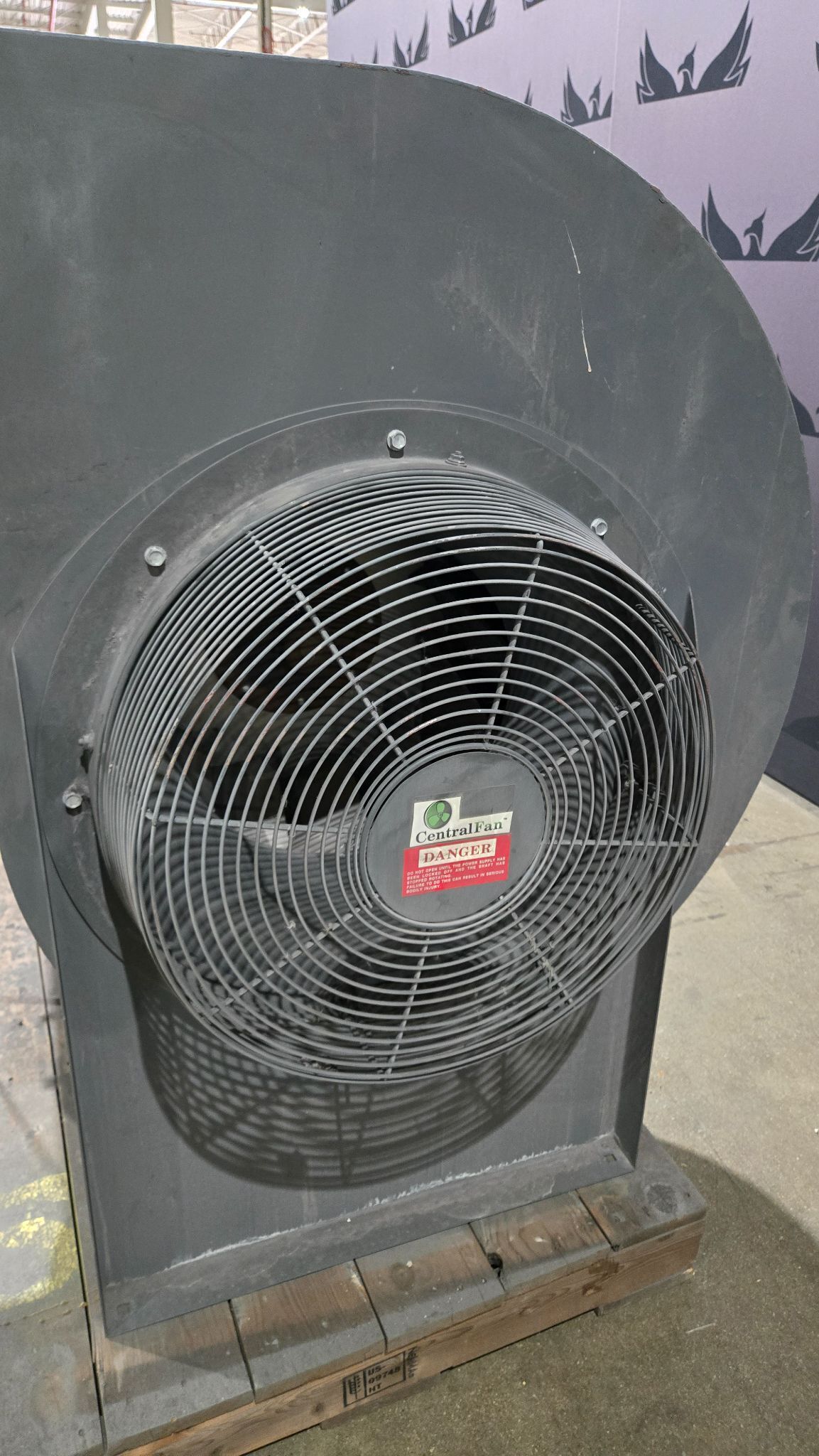 CENTRAL FAN CO 200KTXCCWB Industrial Centrifugal Fan Blower USED 5