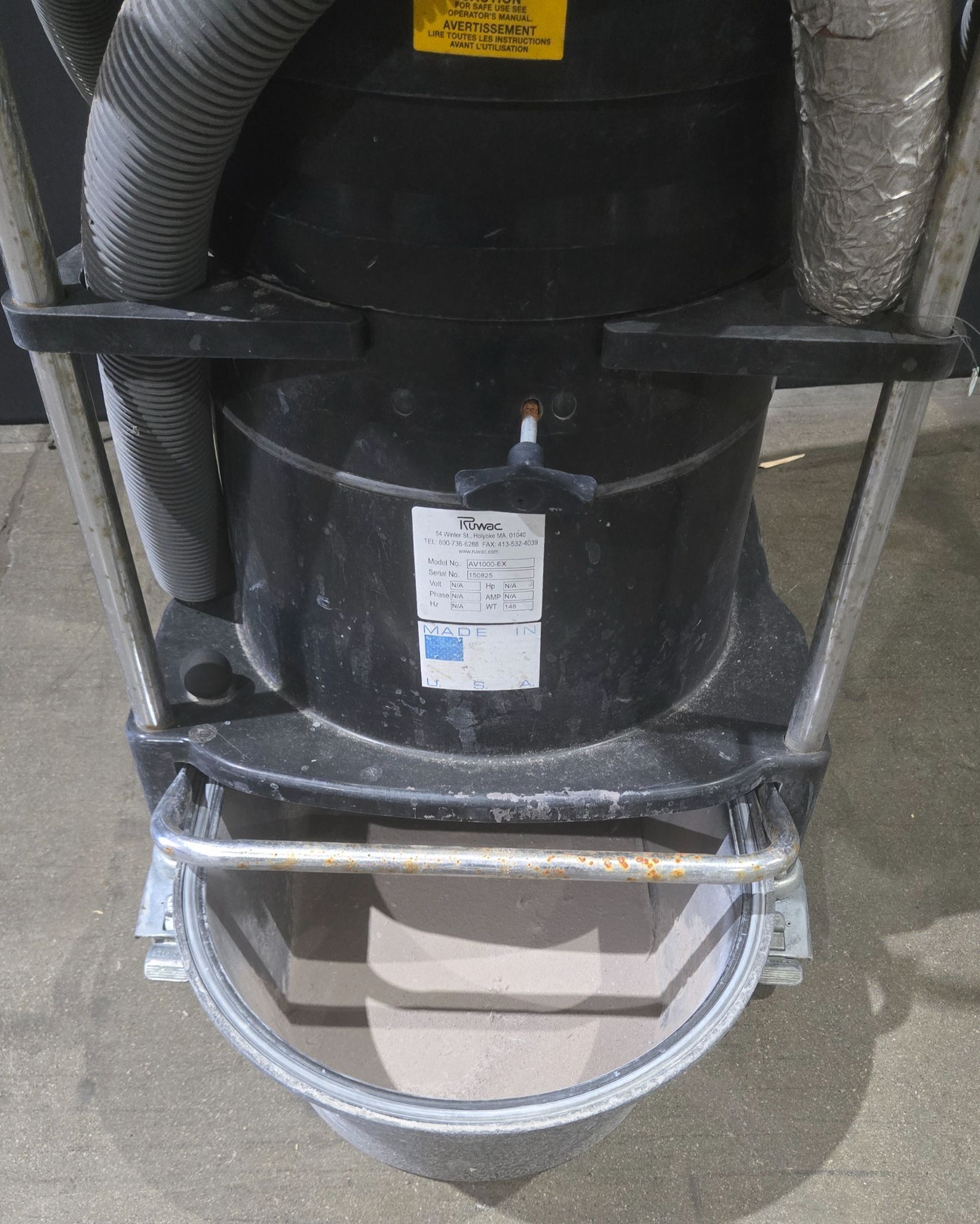 RUWAC AV1000-EX Industrial Vacuum System USED 5