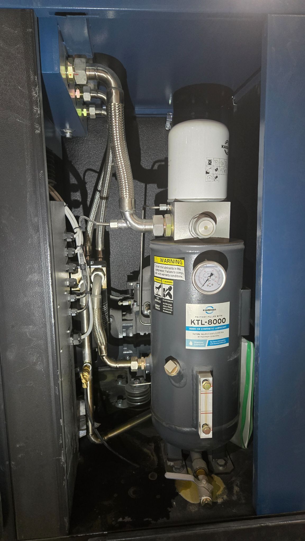 Kaishan KRSD-20 VSD Rotary Screw Air Compressor Tank Mounted NEW 6