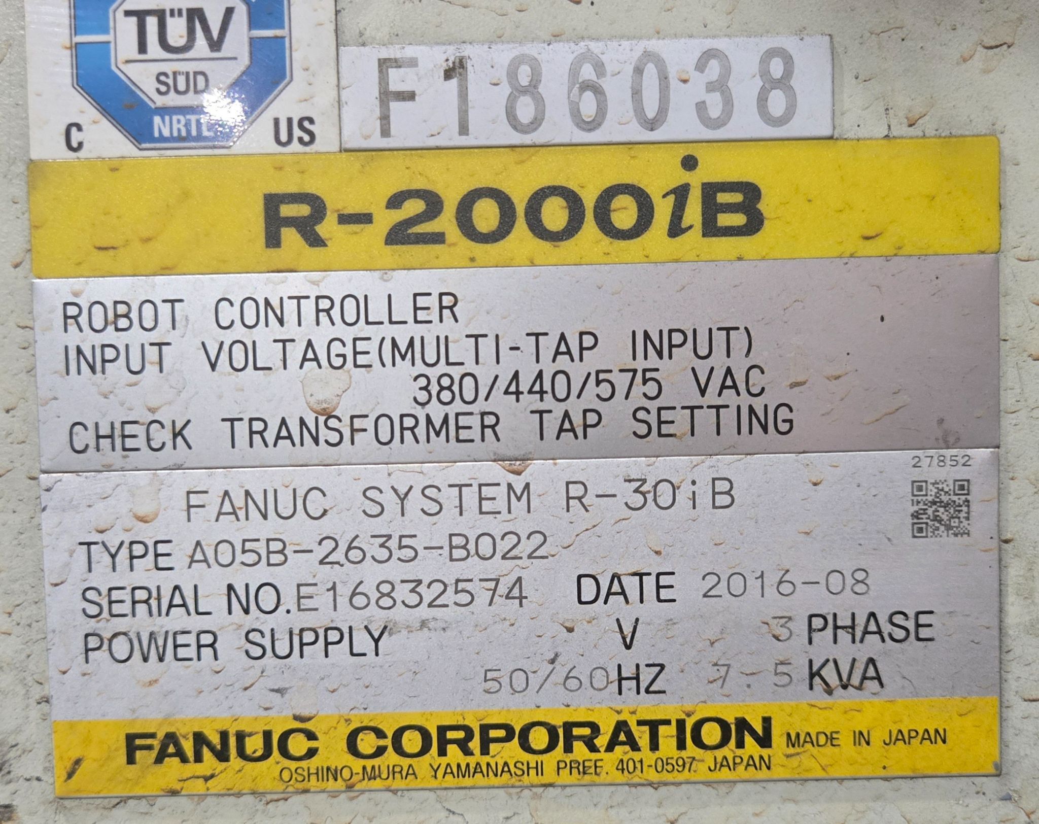 FANUC R-2000iB/185L Complete with R-30iB Controller USED 17