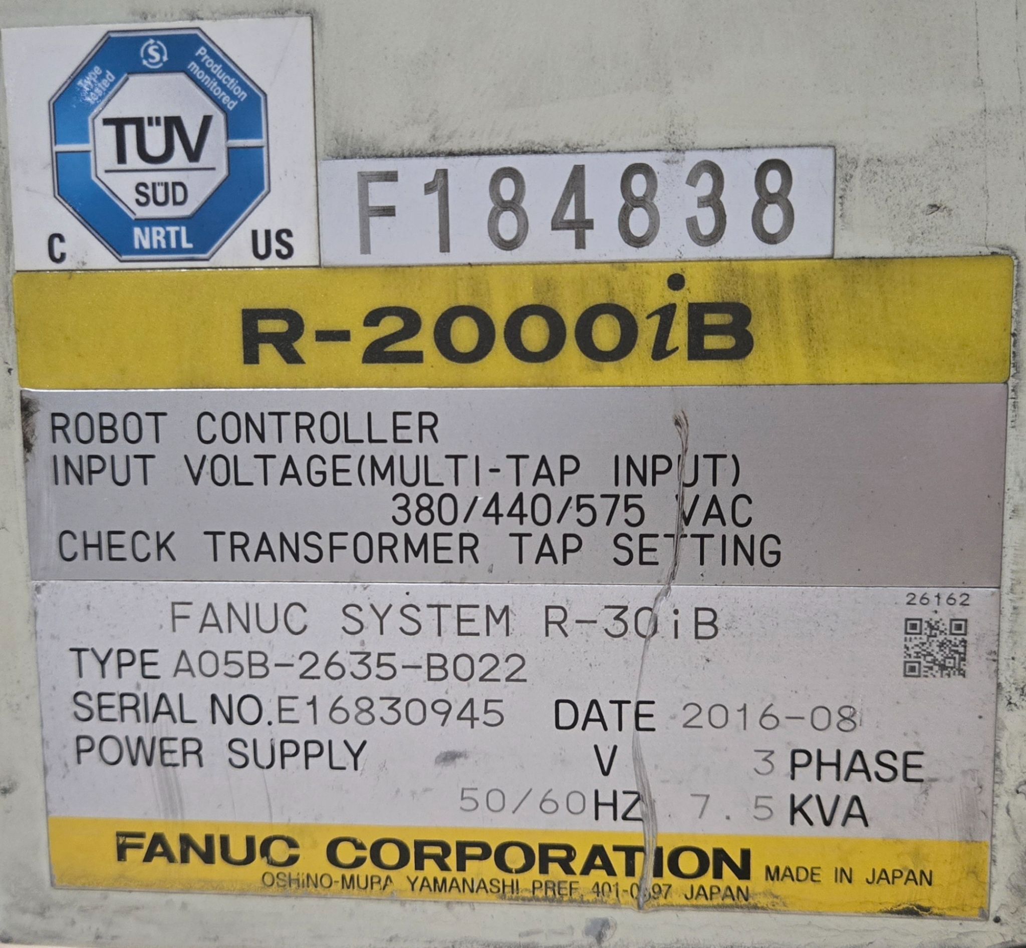 FANUC R-2000iB/185L Robot with R-30iB Controller USED 13