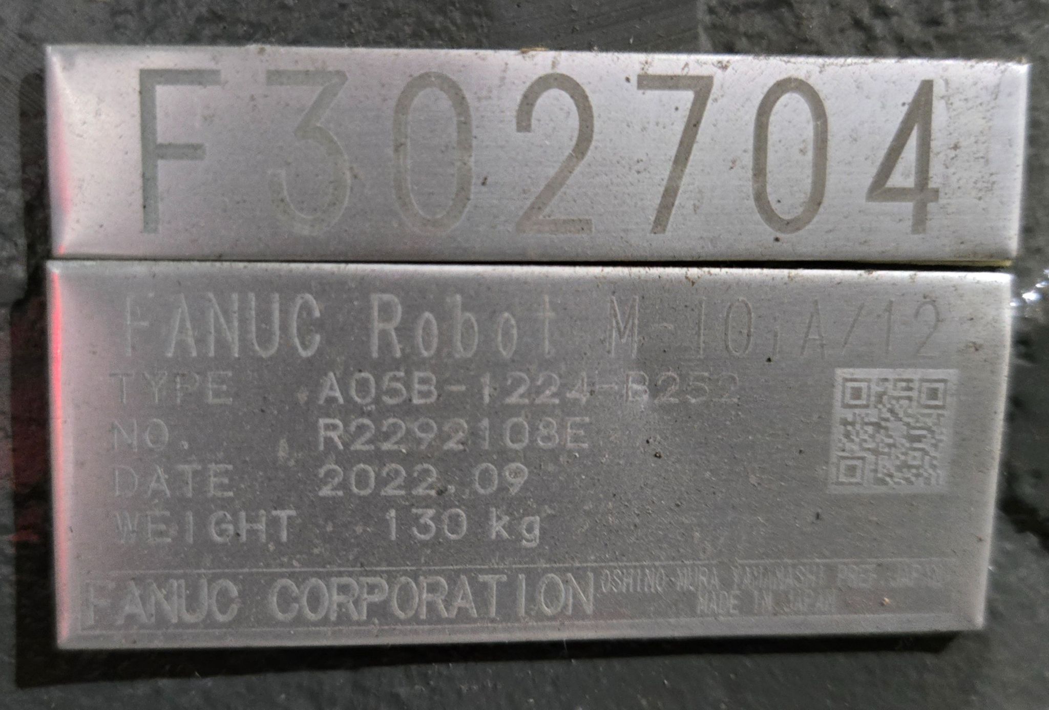 FANUC M-10iA/12 Robot Complete with R-30iB Controller USED 8