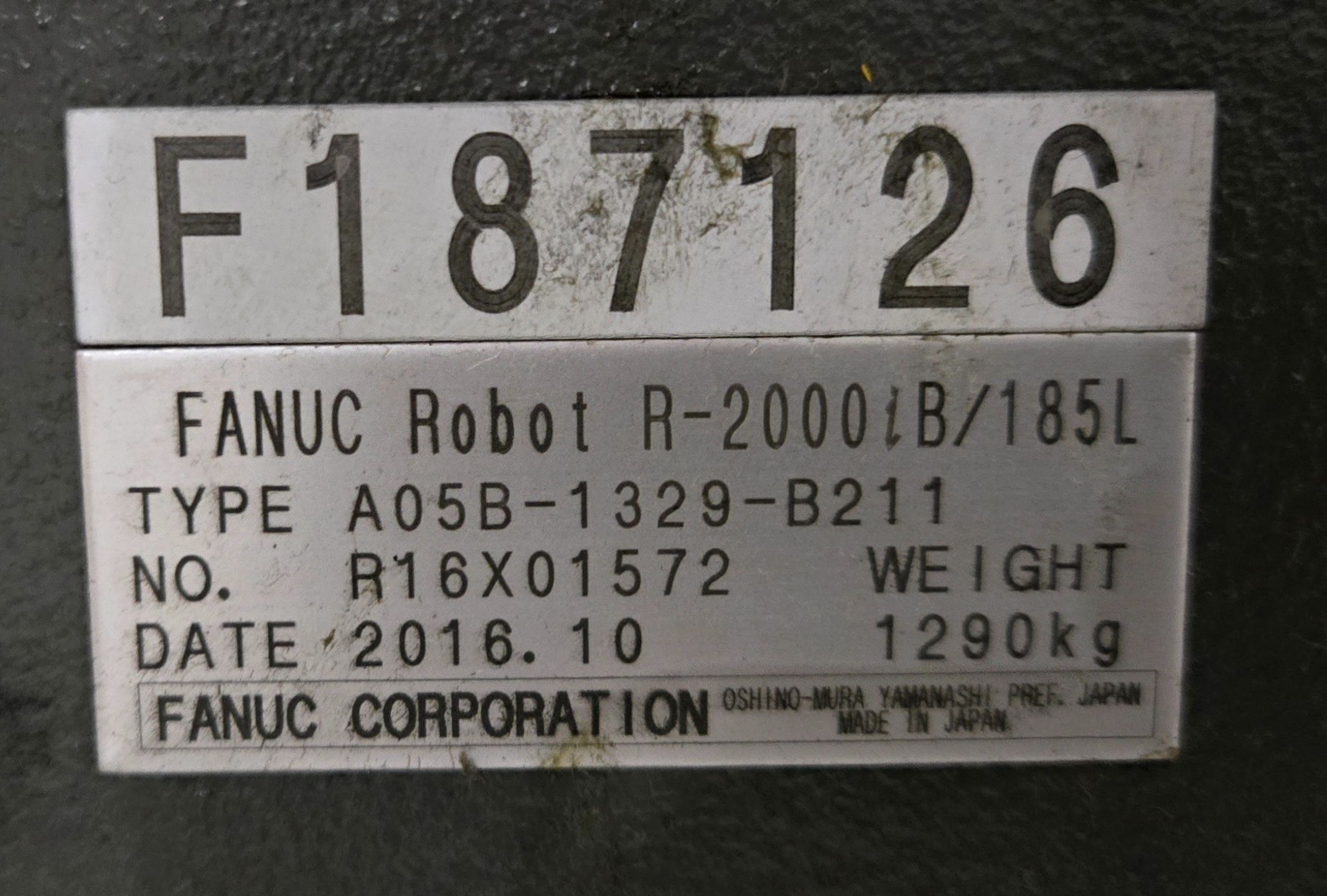 FANUC R-2000iB/185L Complete with R-30iB Controller USED 8