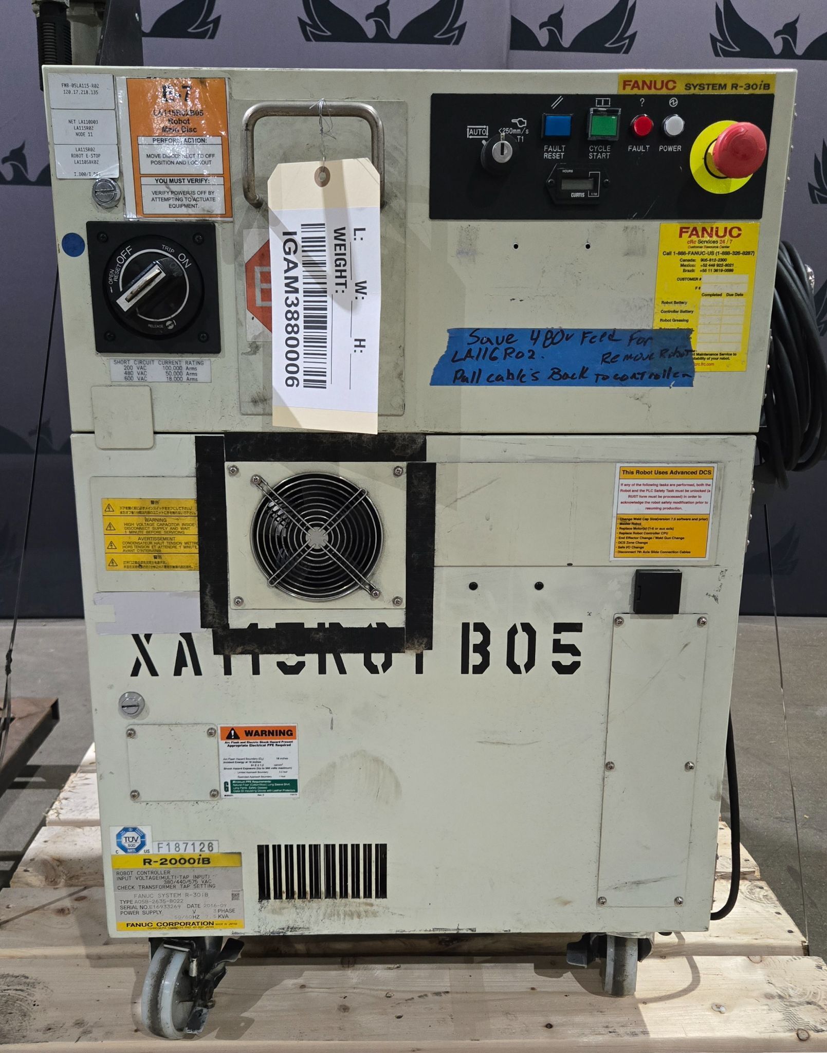 FANUC R-2000iB/185L Complete with R-30iB Controller USED 11