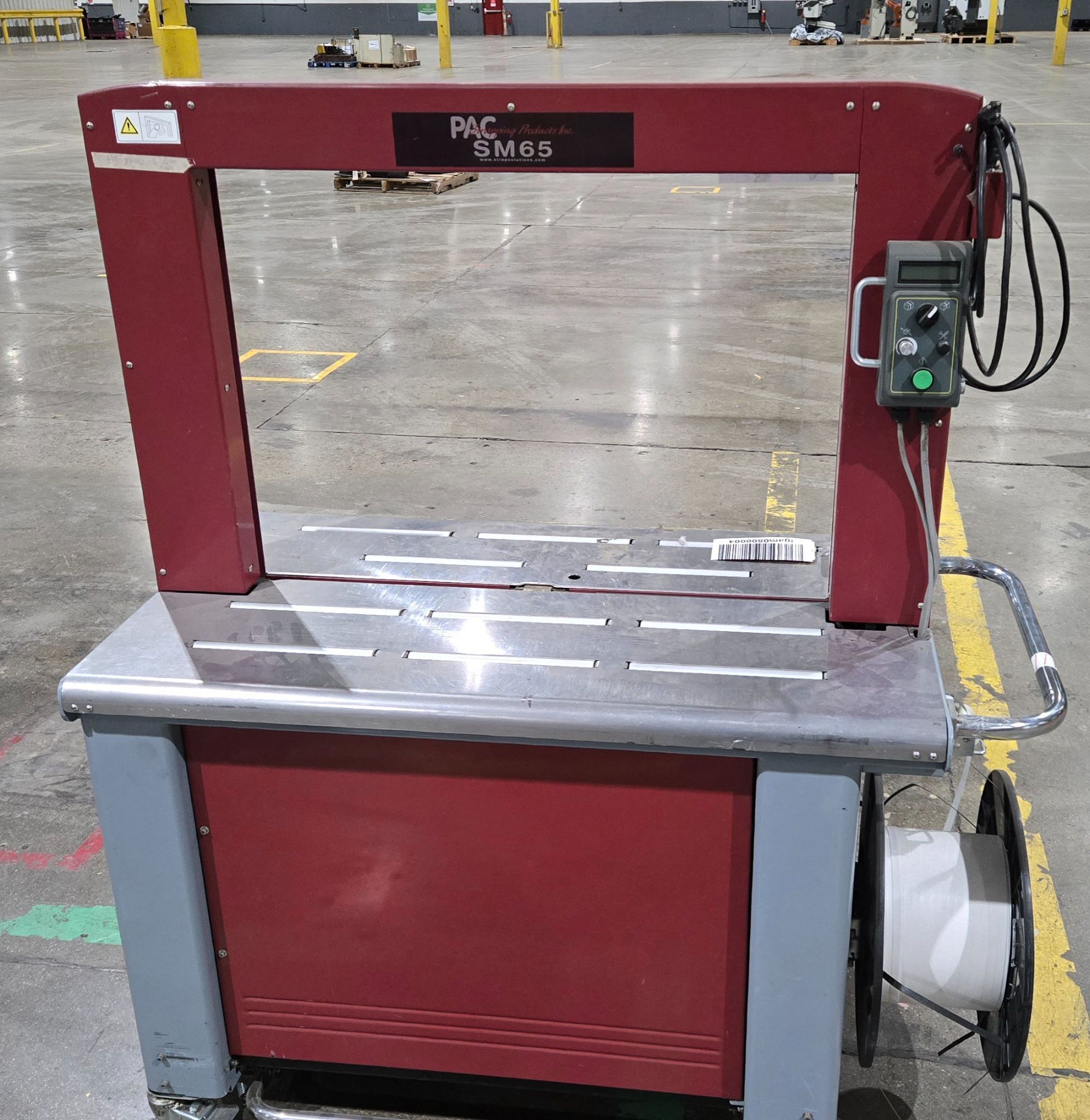 PAC STRAPPING PRODUCTS SM65 AUTOMATIC BANDING MACHINE USED 0