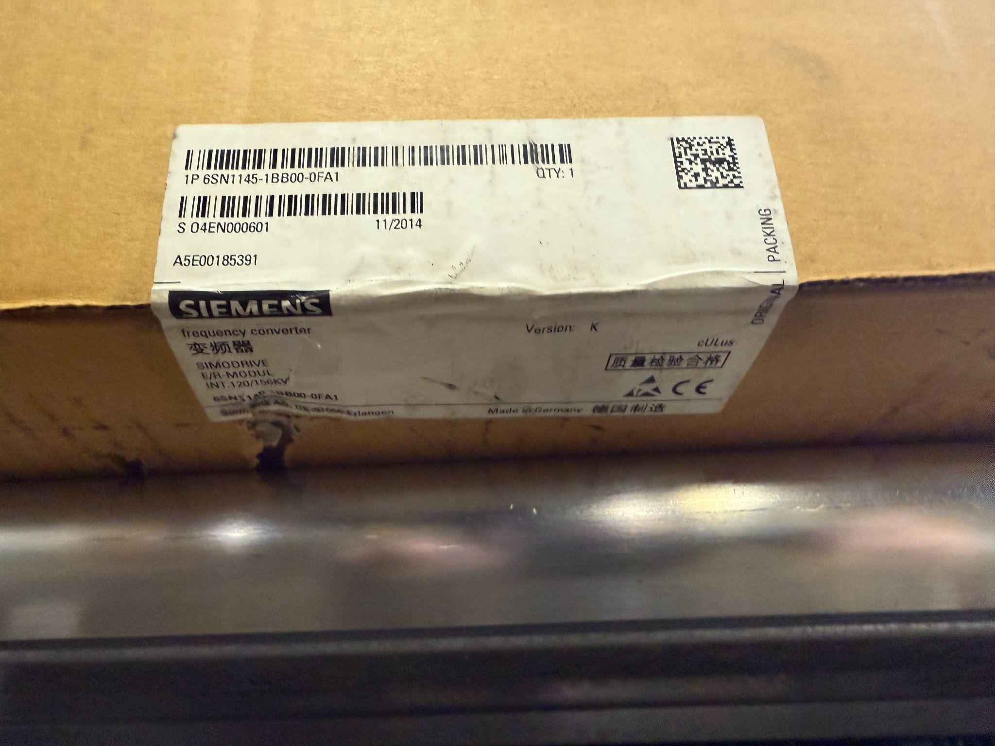 SIEMENS 6SN1145-1BB00-0FA1 SIMODRIVE 611U E/R-Modul NEW 4