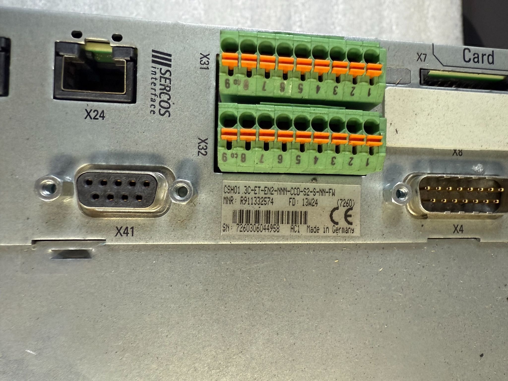 REXROTH HCS02.1E-W0054 IndraDrive HCS02 Drive Controller USED 5