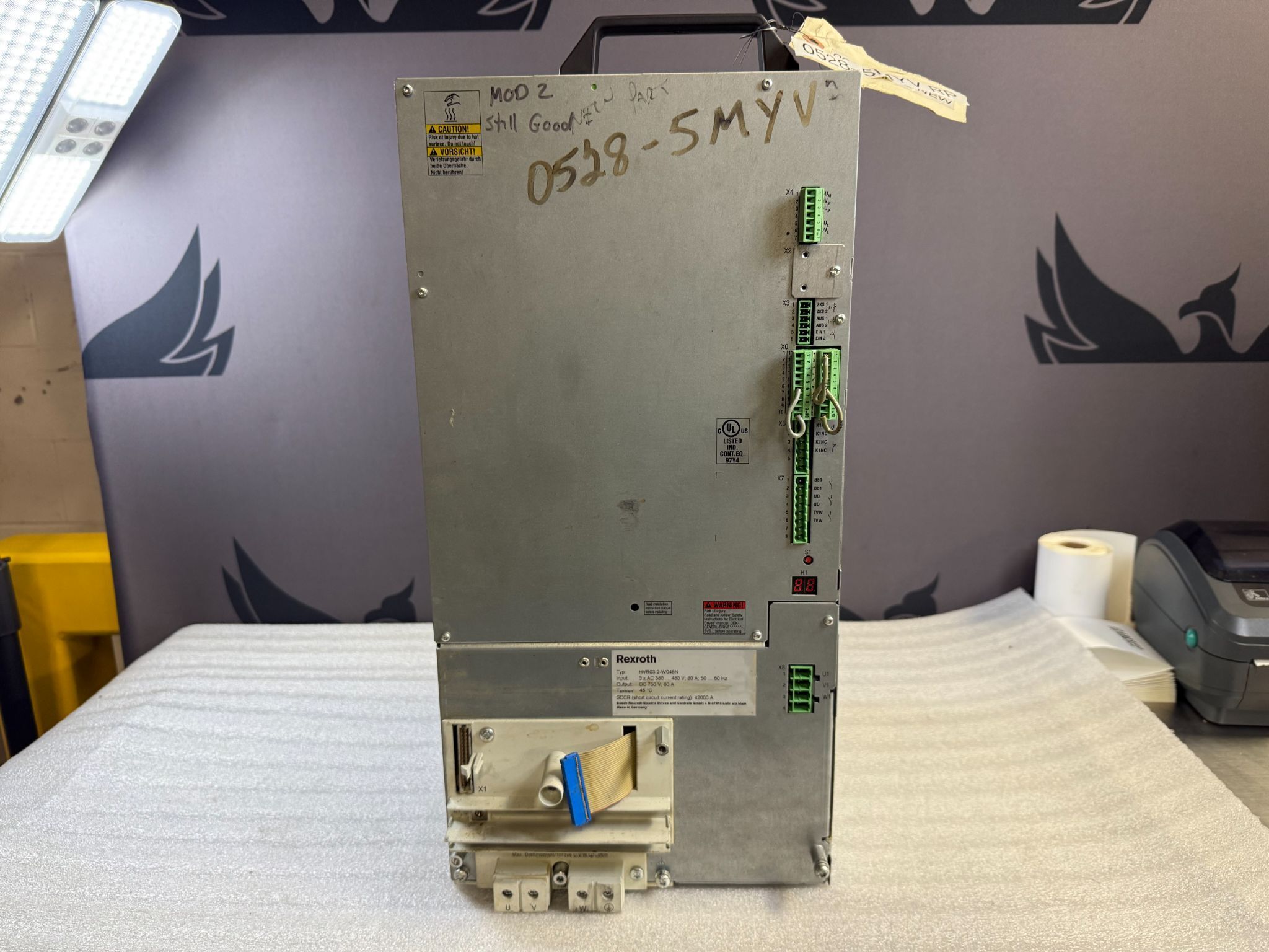 REXROTH HVR03.2‑W045N HVR Power Supply USED 0