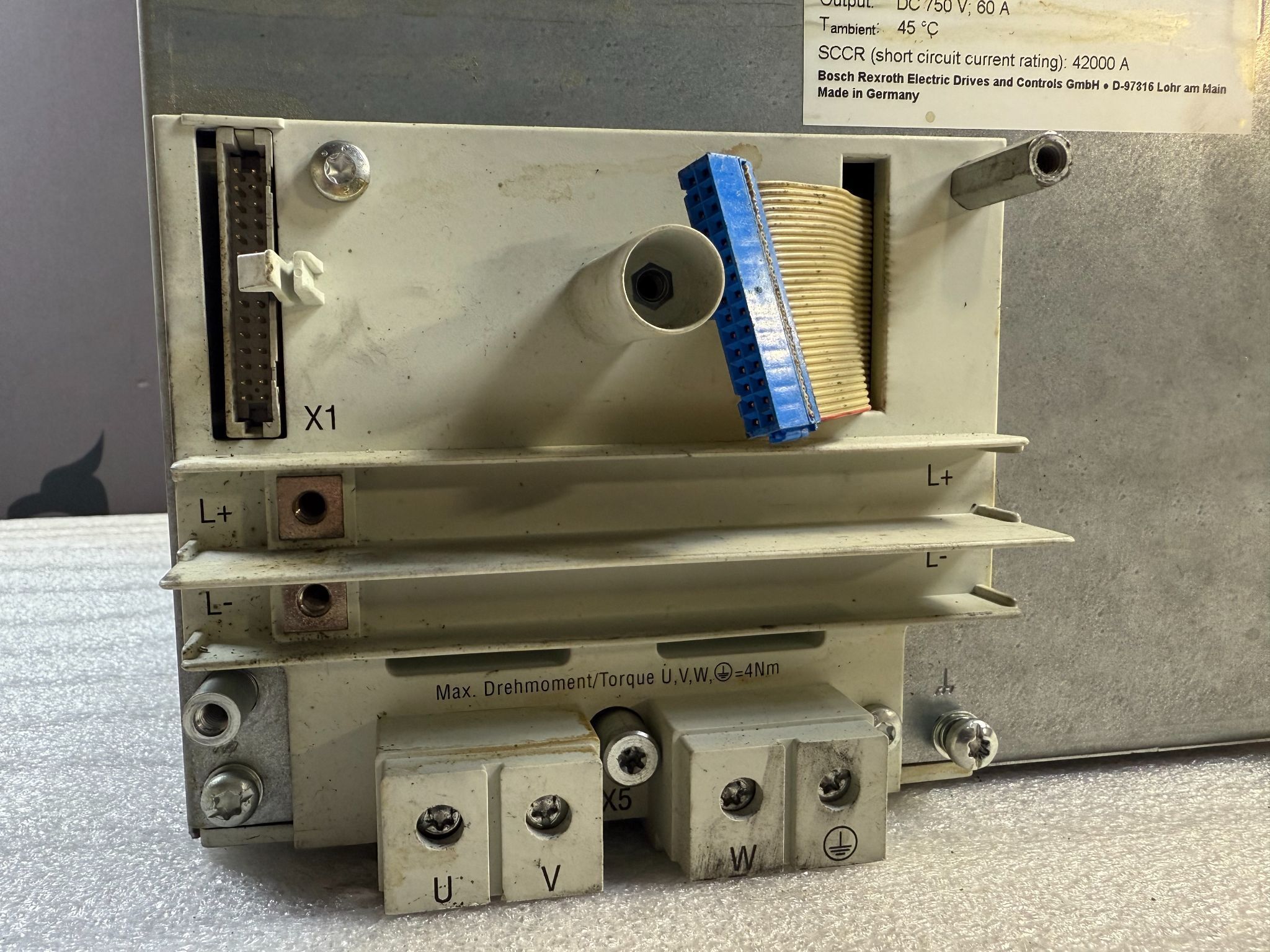 REXROTH HVR03.2‑W045N HVR Power Supply USED 3