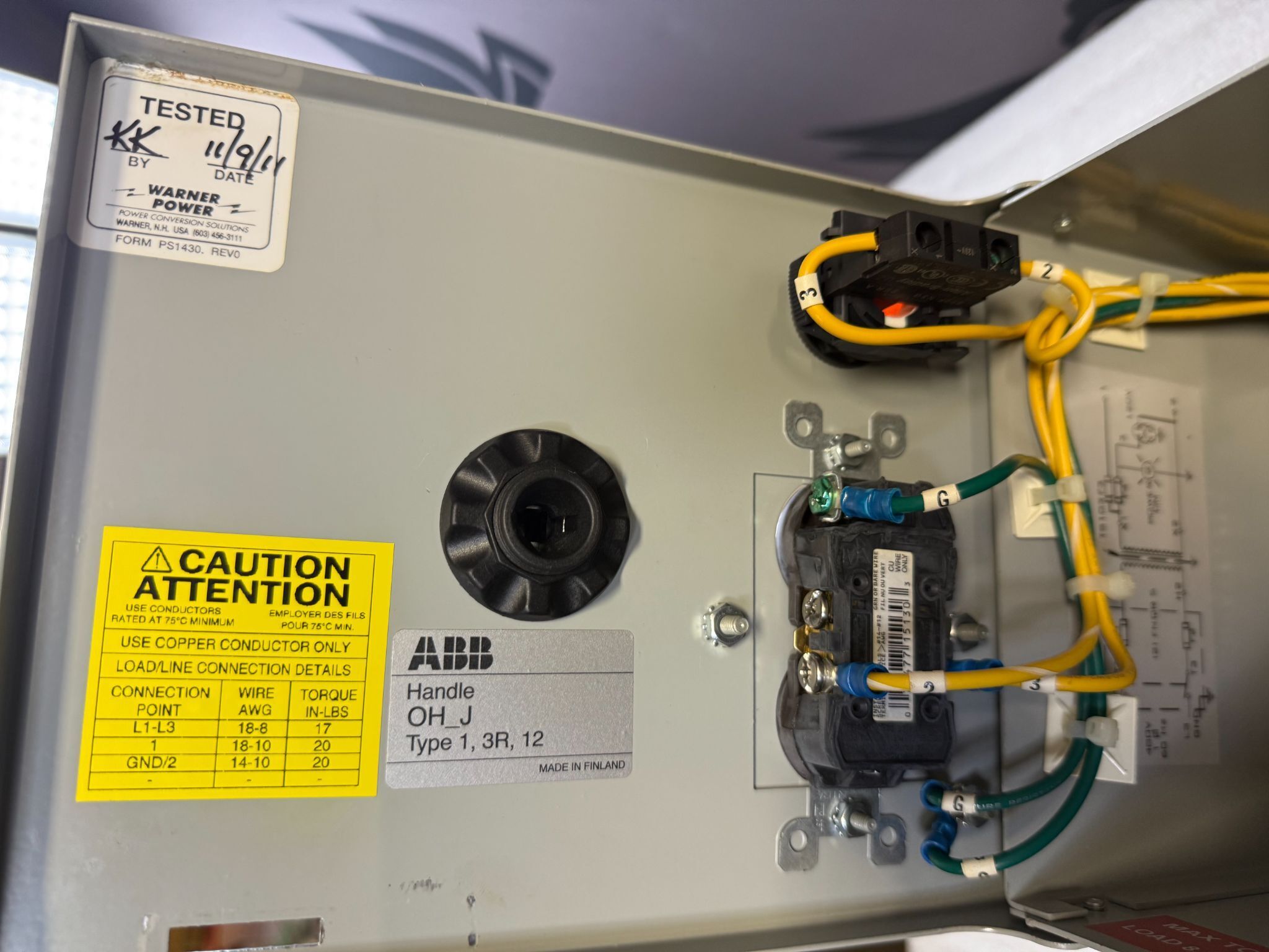 DAYKIN ELECTRIC GMDGTA‑05 480V Transformer Disconnect Switch USED 3