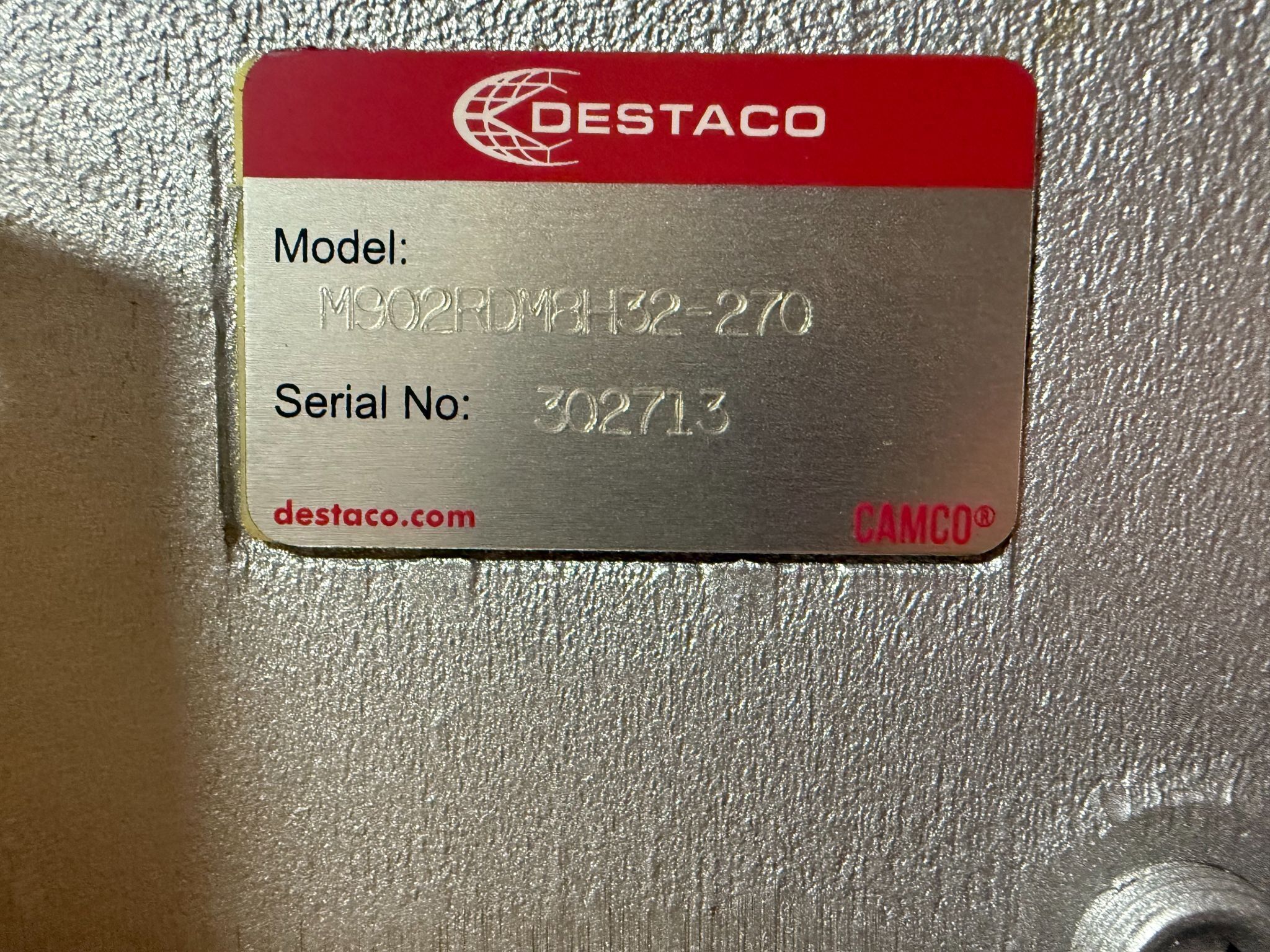 DESTACO M902RDM8H32-270 Roller Dial Index Drive NEW 5