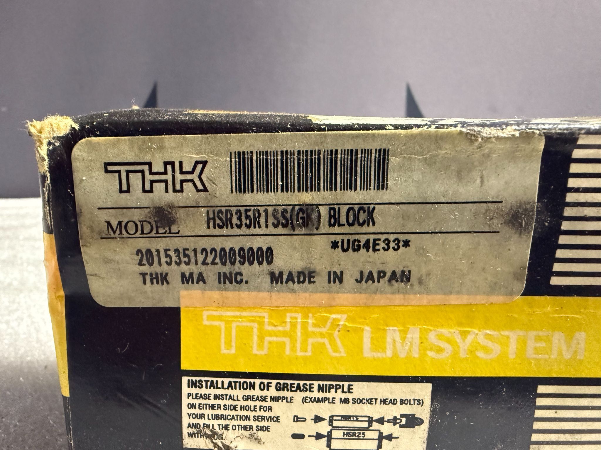 THK HSR35R1SS(GK) Linear Bearing Block NEW 1
