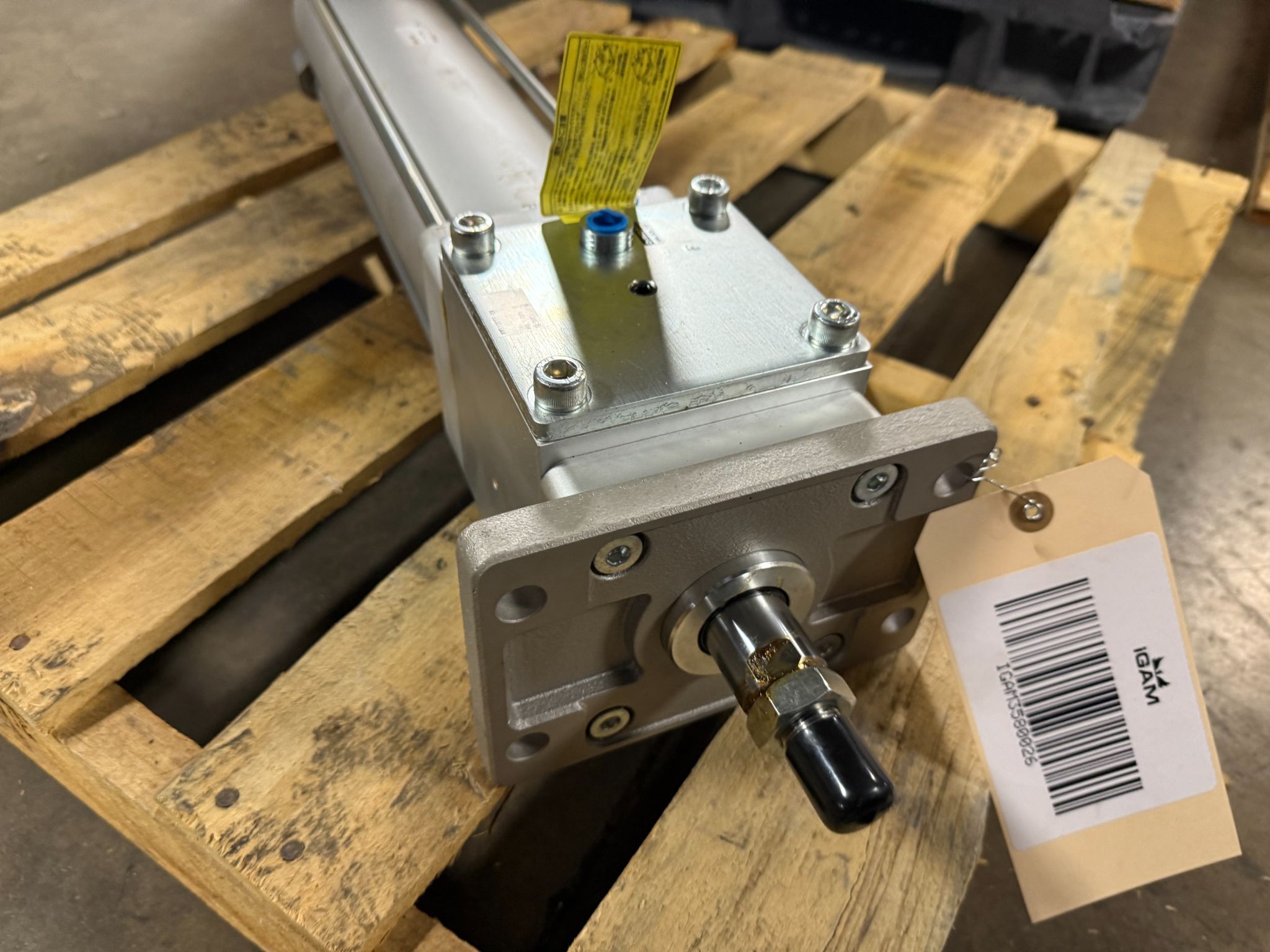 SMC C96NF100-400C Pneumatic Cylinder w/ MWB100TF-UA Lock USED 3