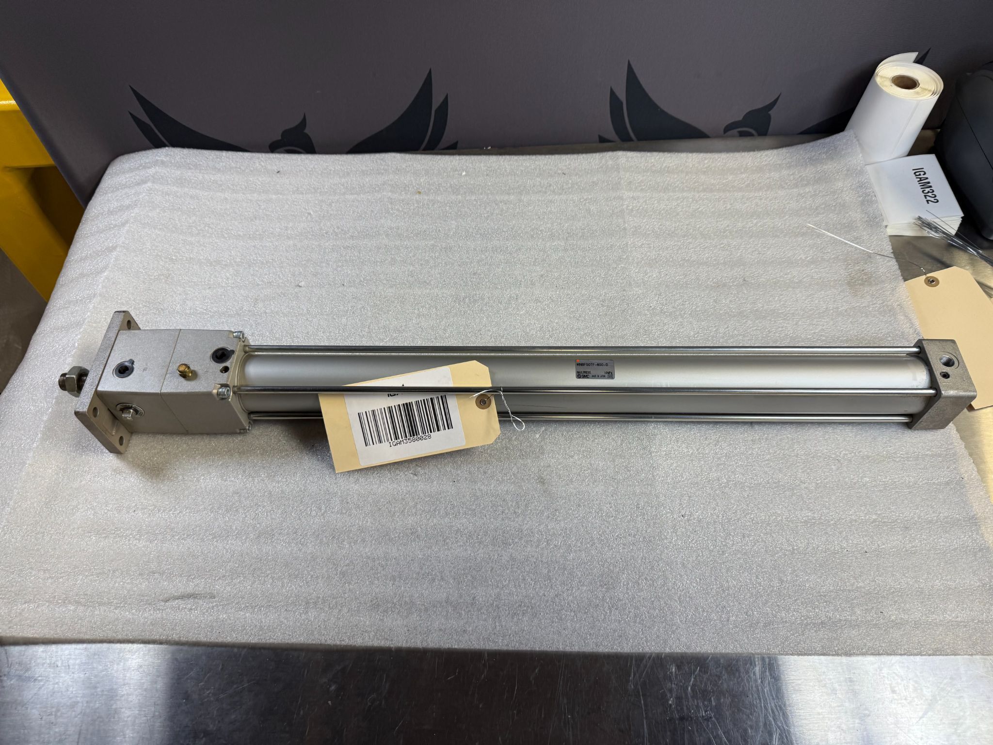 SMC MNBF50TF-600-D Pneumatic Cylinder USED 0