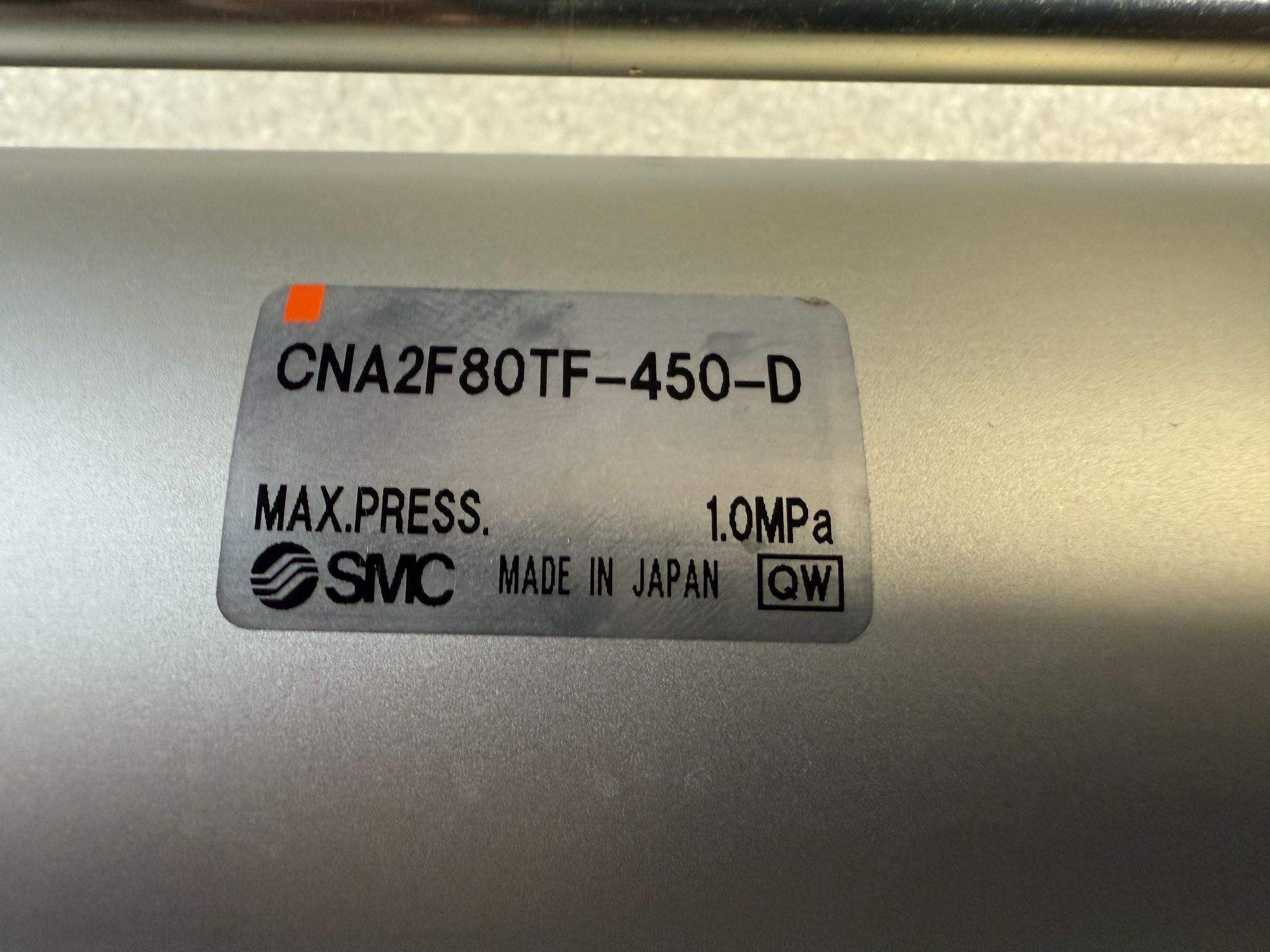 SMC CNA2F80TF-450-D Power Lock Cylinder 80mm Bore 450mm Stroke USED 4
