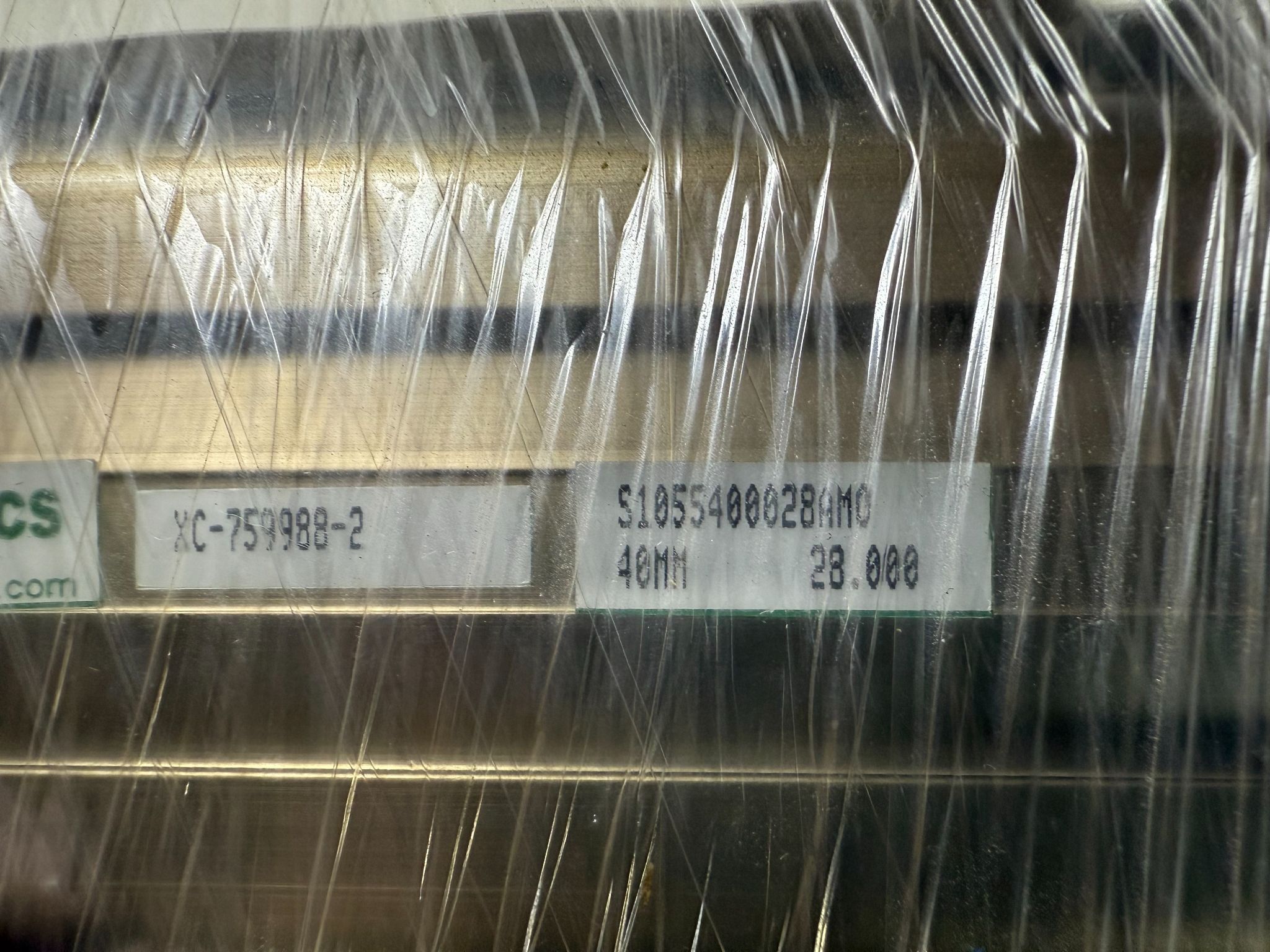ASCO NUMATICS S1055400028AMO Rodless Pneumatic Actuator, Bore: 40mm, Stroke: 28" NEW 2