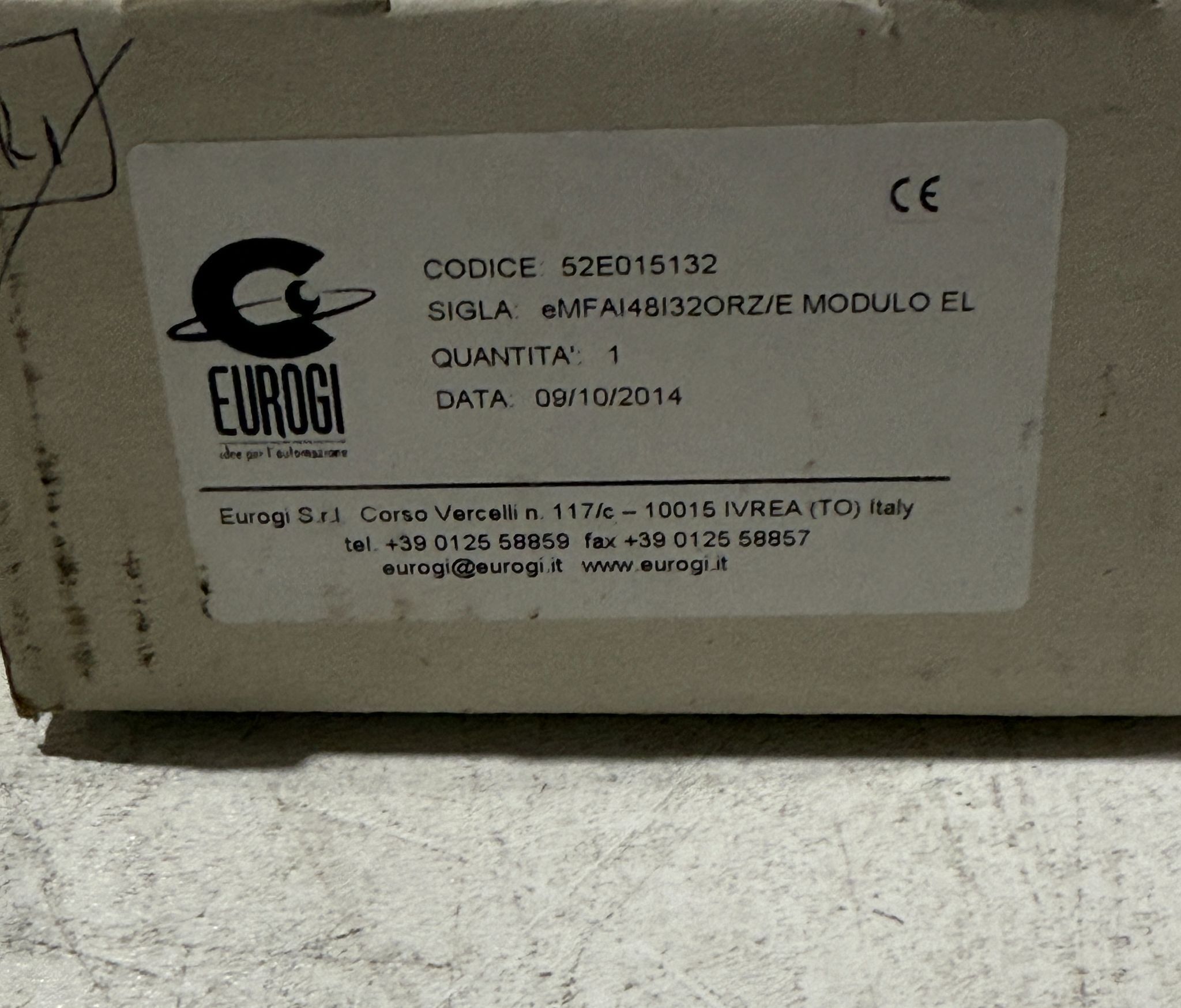 EUROGI eMFA1481320RZ/E Electronic Control Module NEW 1