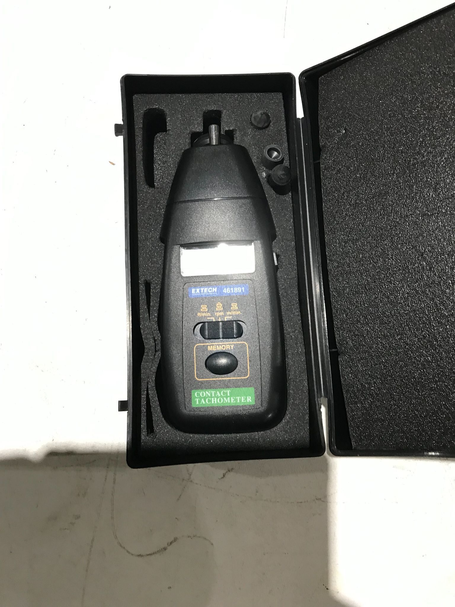 EXTECH 461891 Contact Tachometer RPM Meter NEW 0