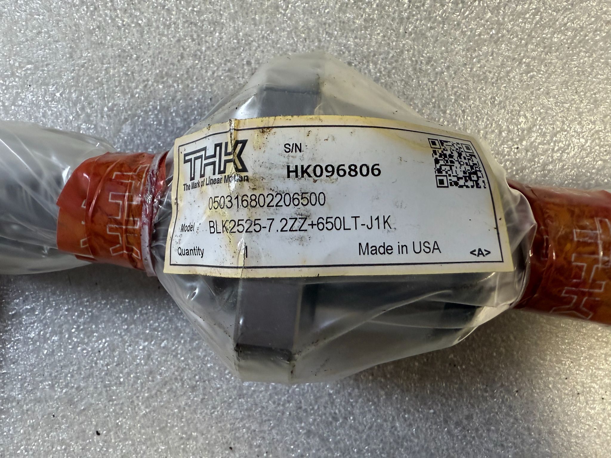 THK BLK2525-7.2ZZ+650LT-J1K Precision Ball Screw NEW 1