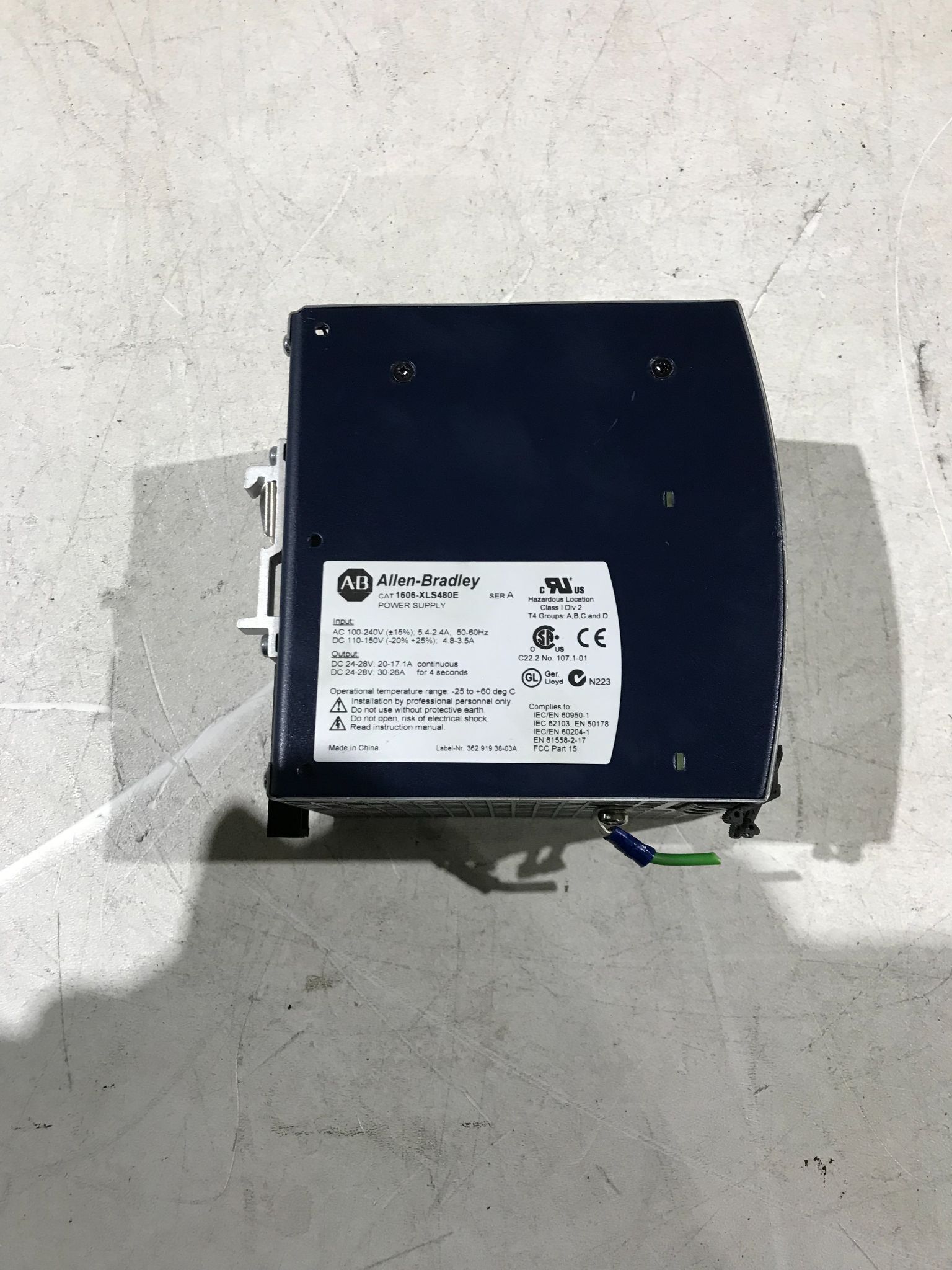 Allen-Bradley 1606-XLS480E Power Supply 24VDC 20A USED 1
